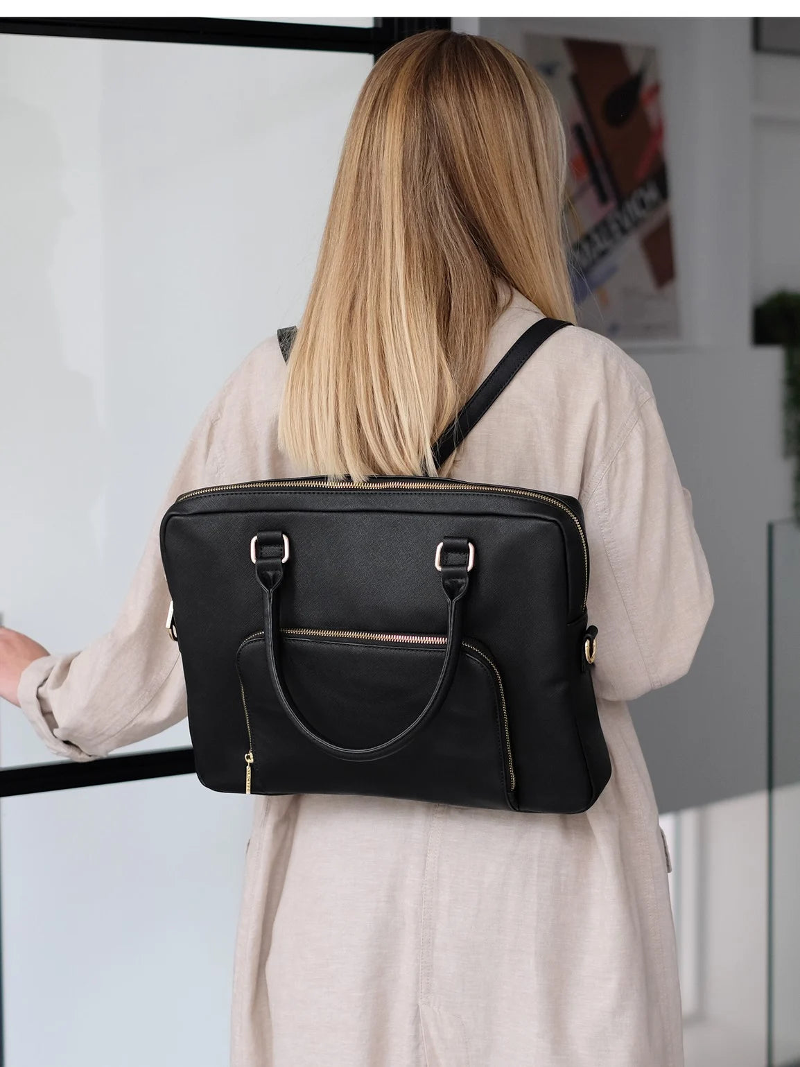 Stackers Laptoptas Zwart - Mystackers