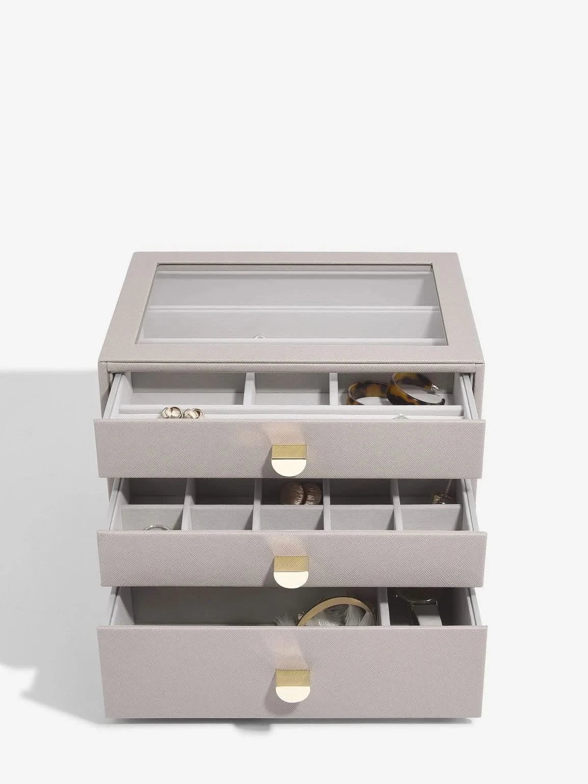 Stackers Klassieke Display Juwelendoos Set van 3 Taupe - Mystackers