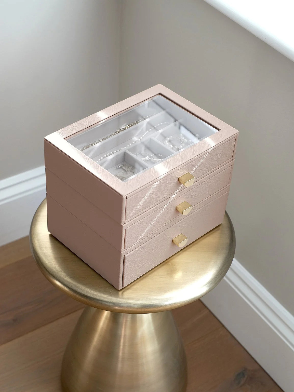 Stackers Klassieke Display Juwelendoos Set van 3 Roze - Mystackers