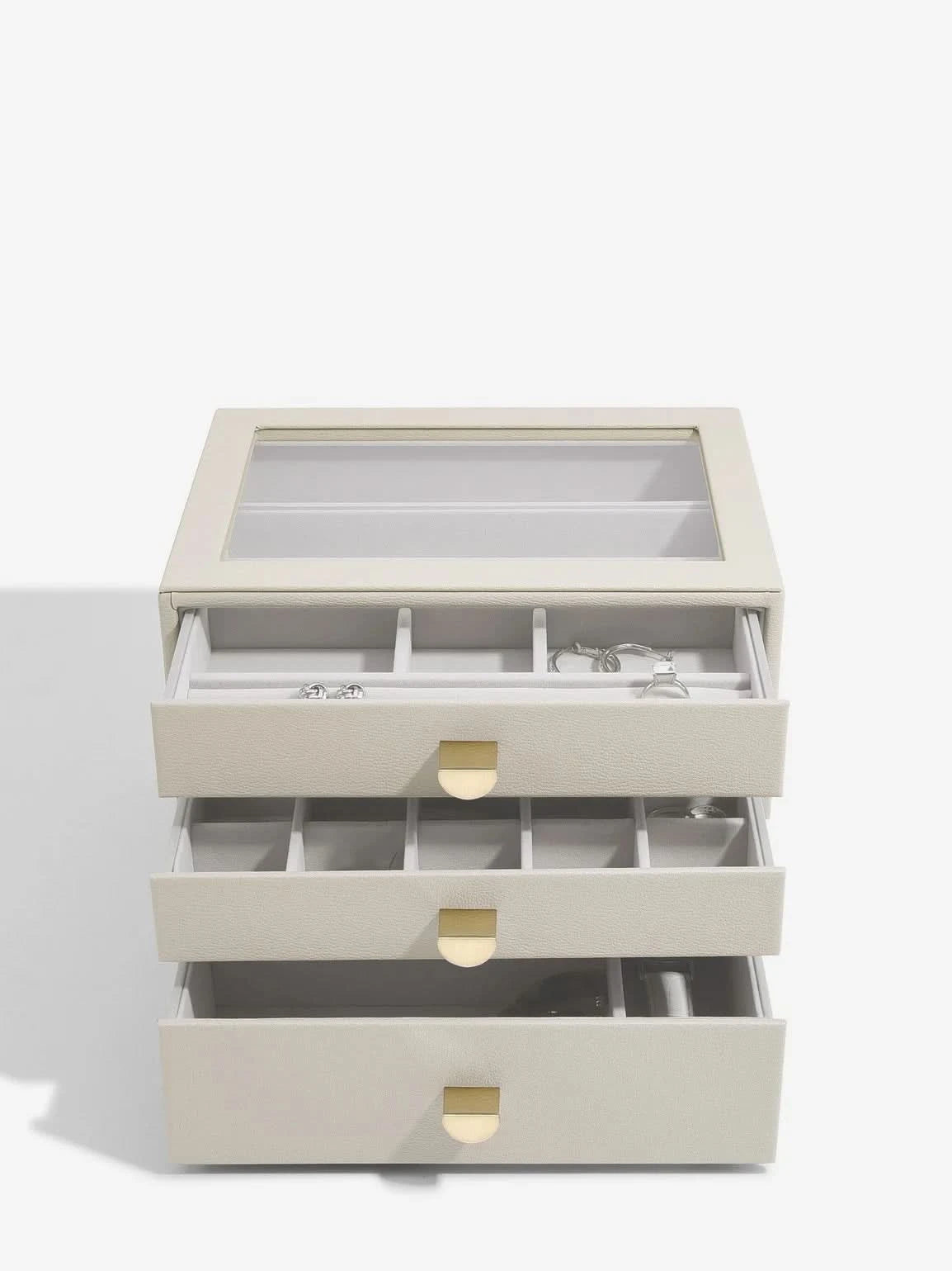 Stackers Klassieke Display Juwelendoos Set van 3 Havermout - Mystackers