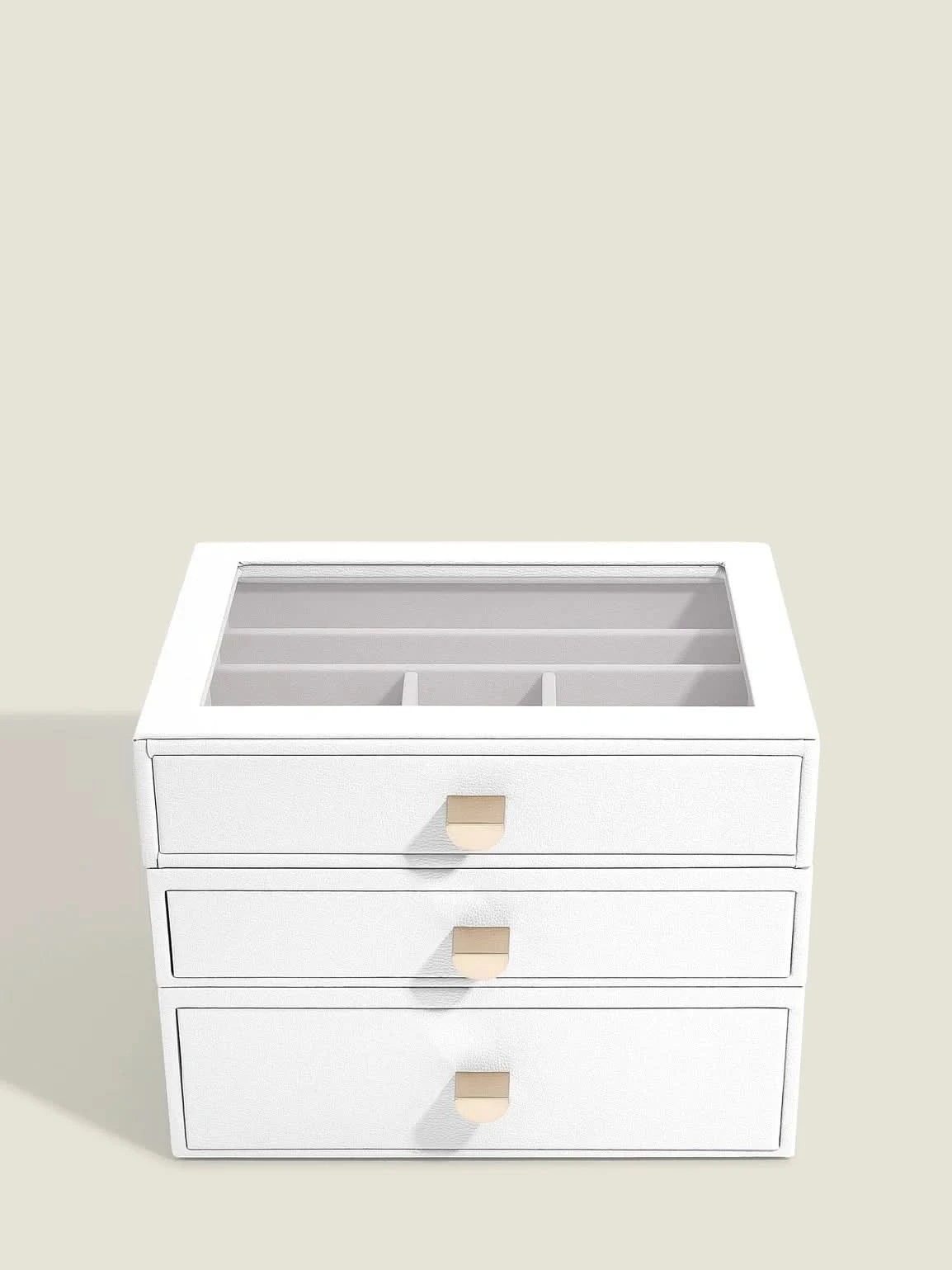 Stackers Klassieke Display Juwelendoos Set van 3 Wit - Mystackers