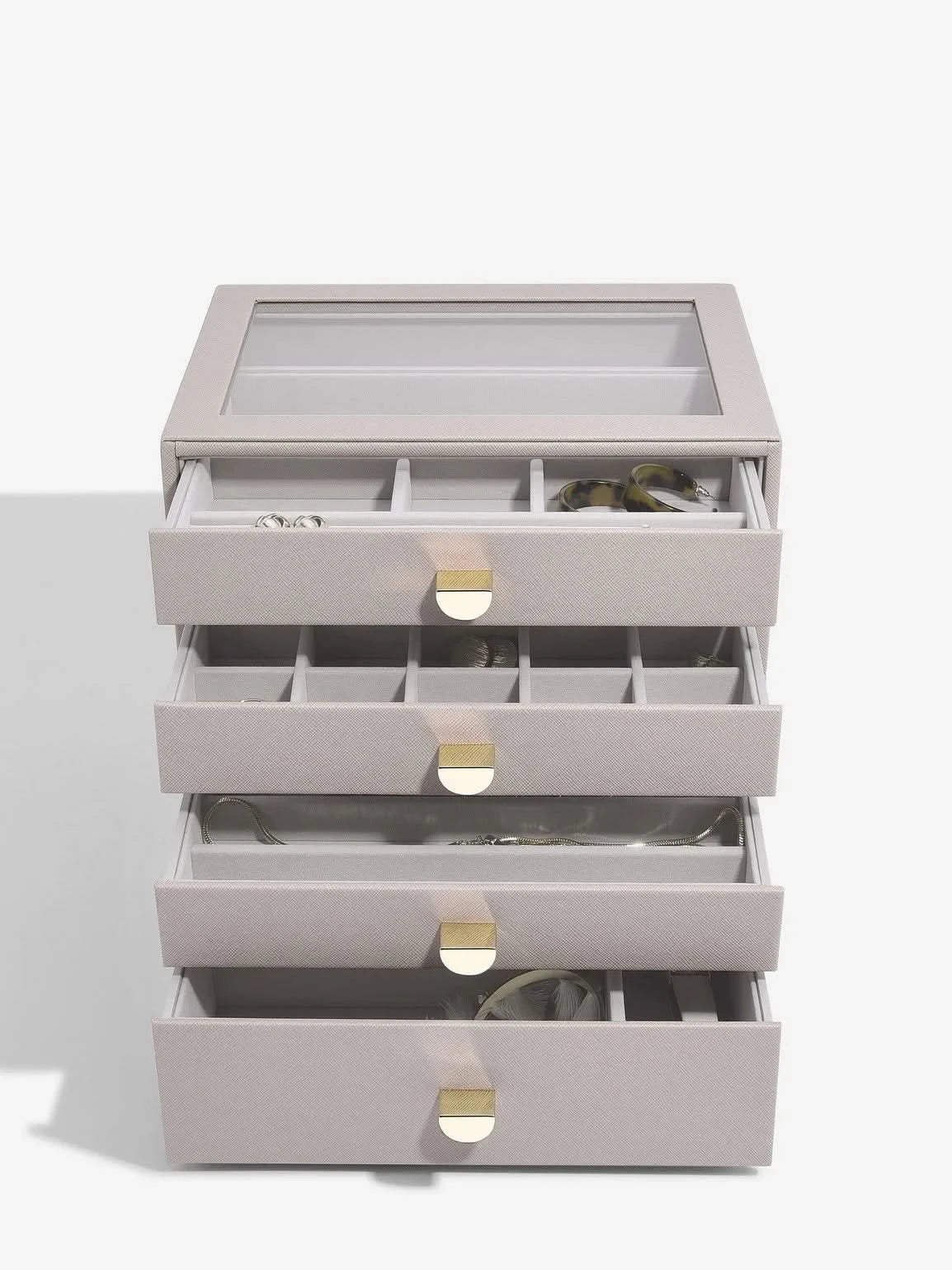 Stackers Klassieke Display Juwelendoos Set van 4 Taupe - Mystackers