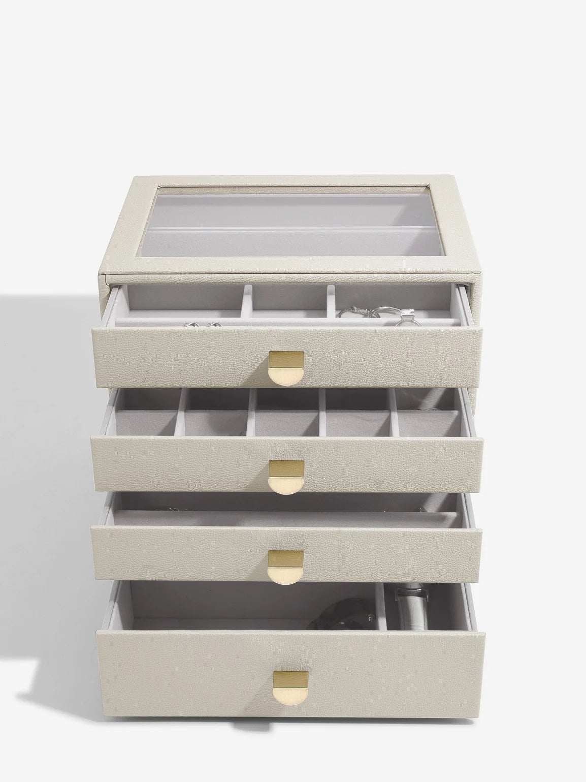 Stackers Klassieke Display Juwelendoos Set van 4 Havermout - Mystackers