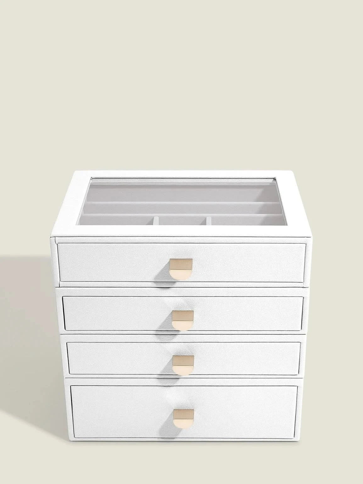 Stackers Klassieke Display Juwelendoos Set van 4 Wit - Mystackers