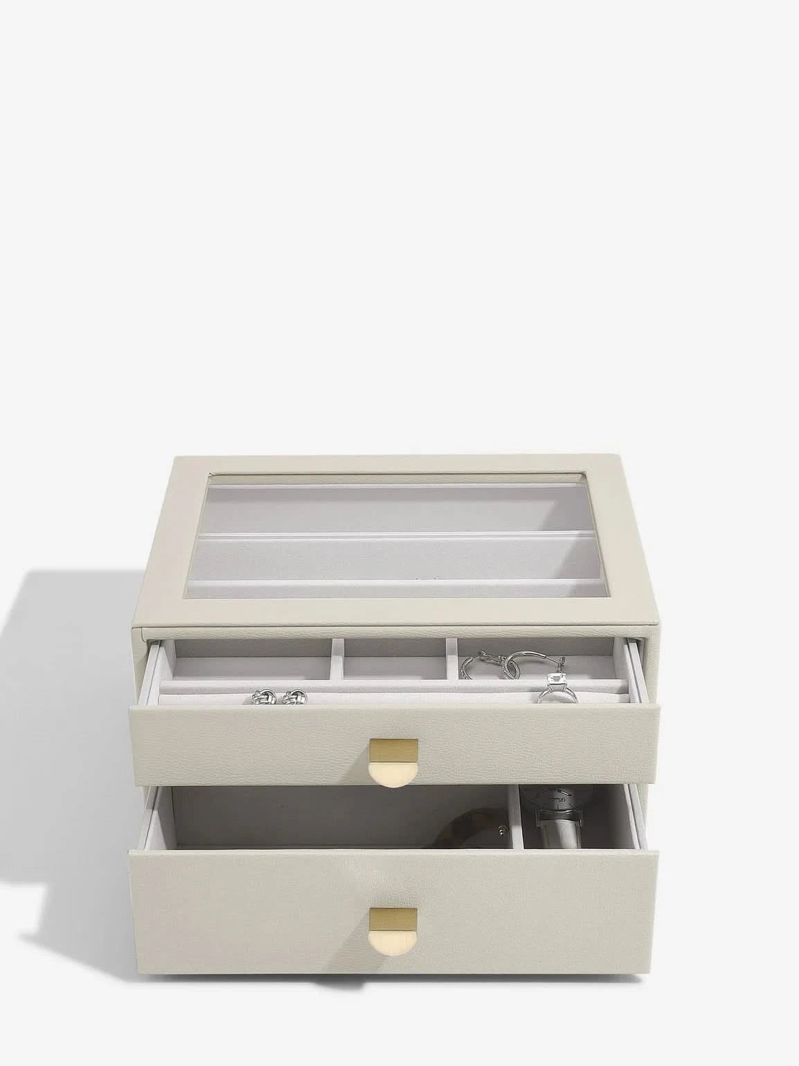 Stackers Klassieke Display Juwelendoos Set van 2 Havermout - Mystackers