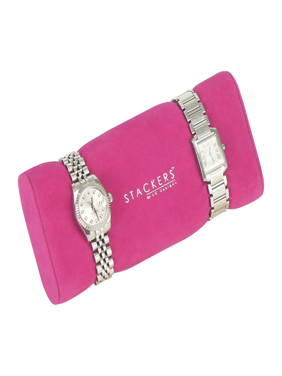 Stackers Horloge Pad Zwart & Roze - Mystackers