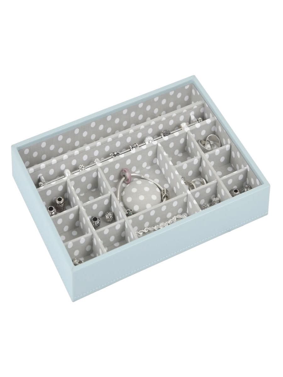 Stackers Bedelsieradenlaag voor Klassieke Juwelendoos Lichtblauw/groen - Mystackers