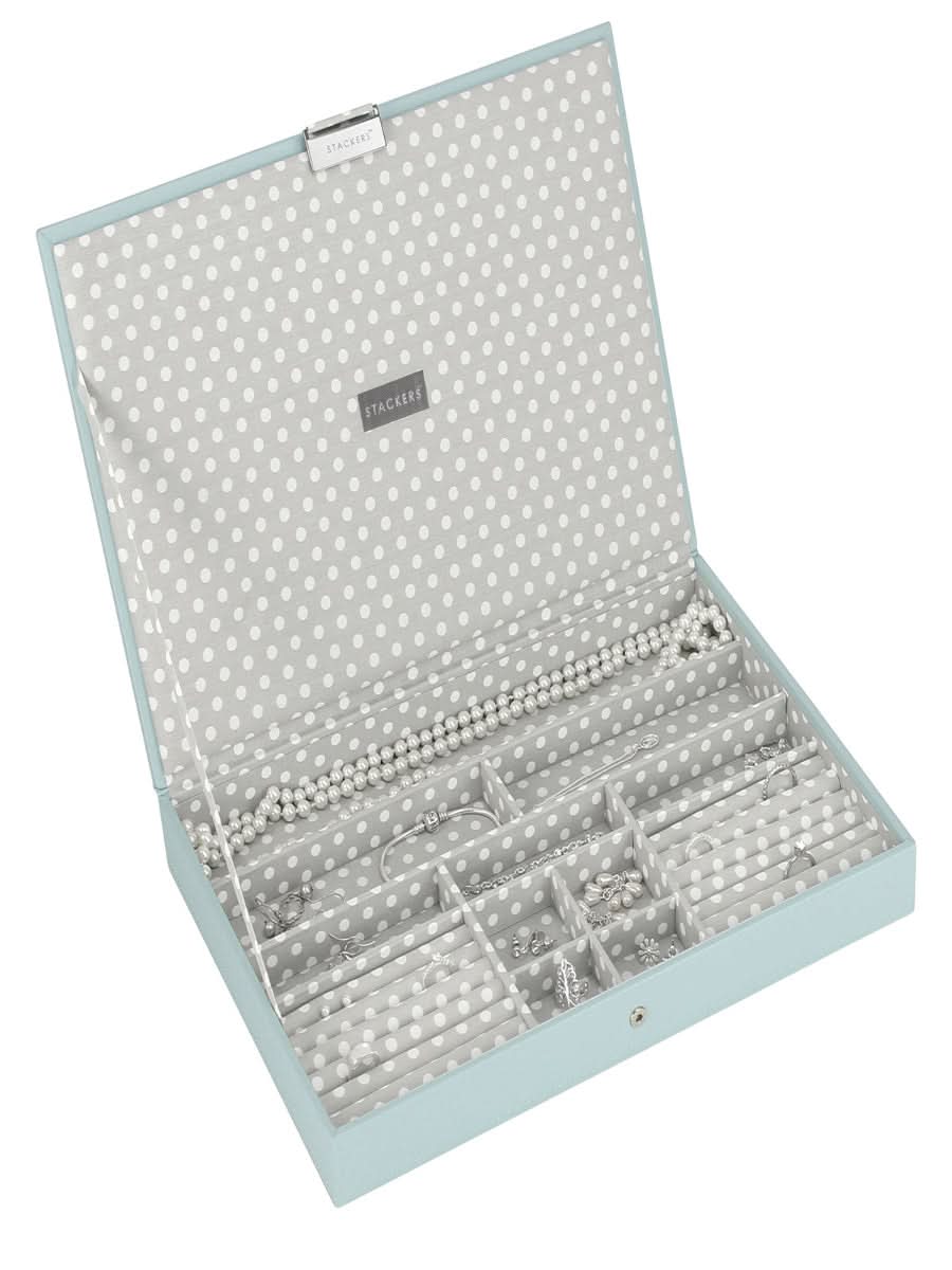 Stackers Deksel voor XL Juwelendoos Lichtblauw/groen - Mystackers