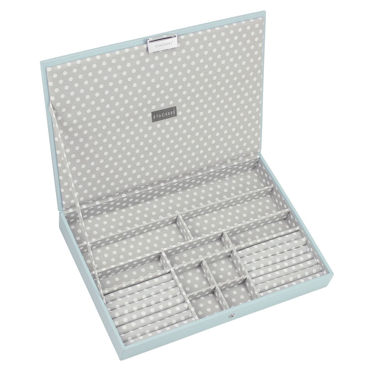 Stackers Deksel voor XL Juwelendoos Lichtblauw/groen - Mystackers