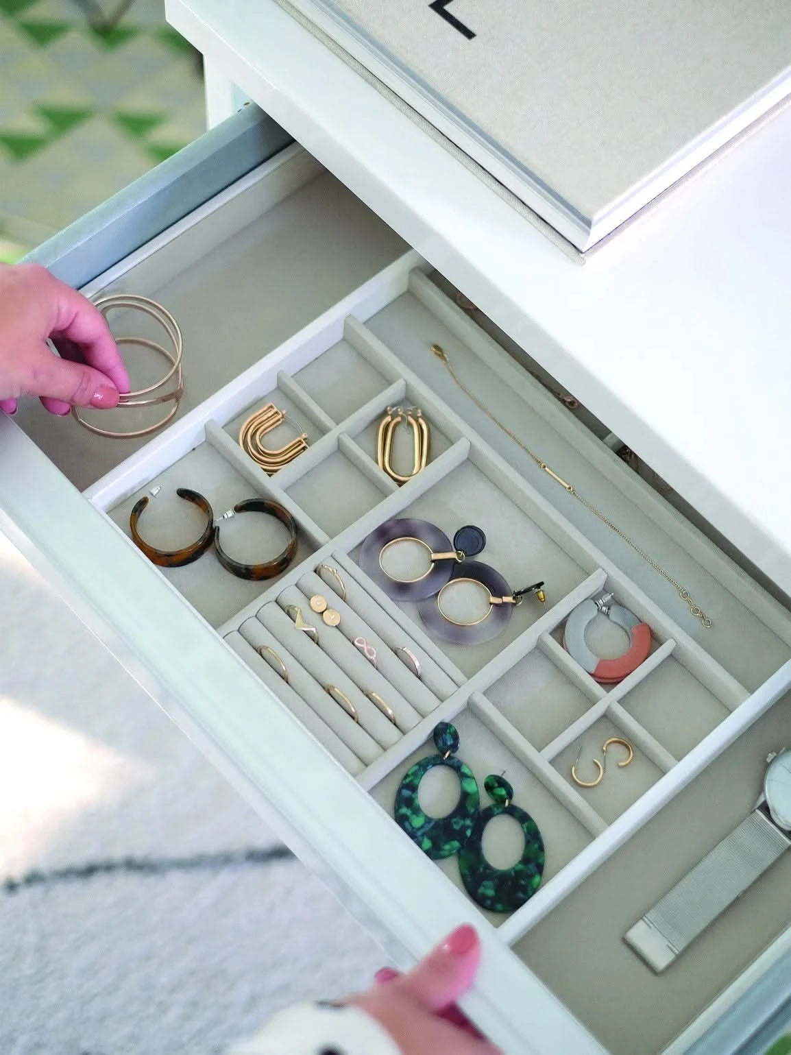 Stackers Medium Sieradenslider Wit - Mystackers