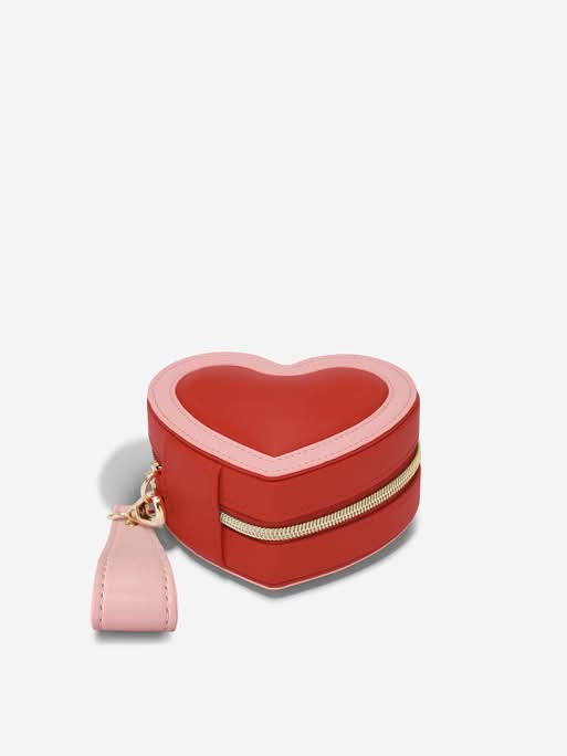 Stackers Heart Travel Jewellery Box Rood - Mystackers