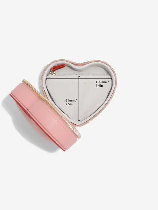 Boîte à bijoux de voyage Stackers Heart Rose