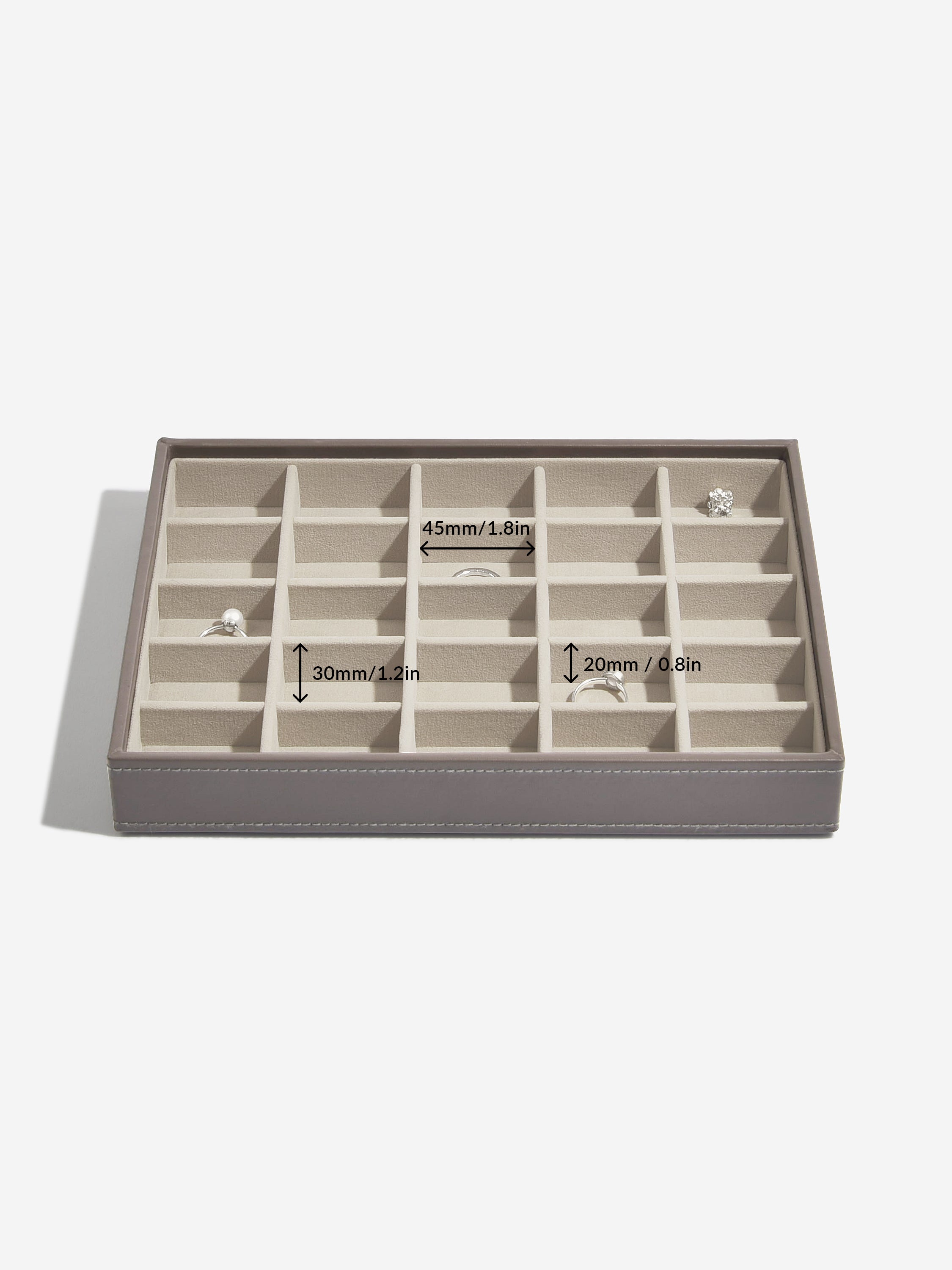 Stackers Classic Boîte à Bijoux Lot de 4 Marron Doux