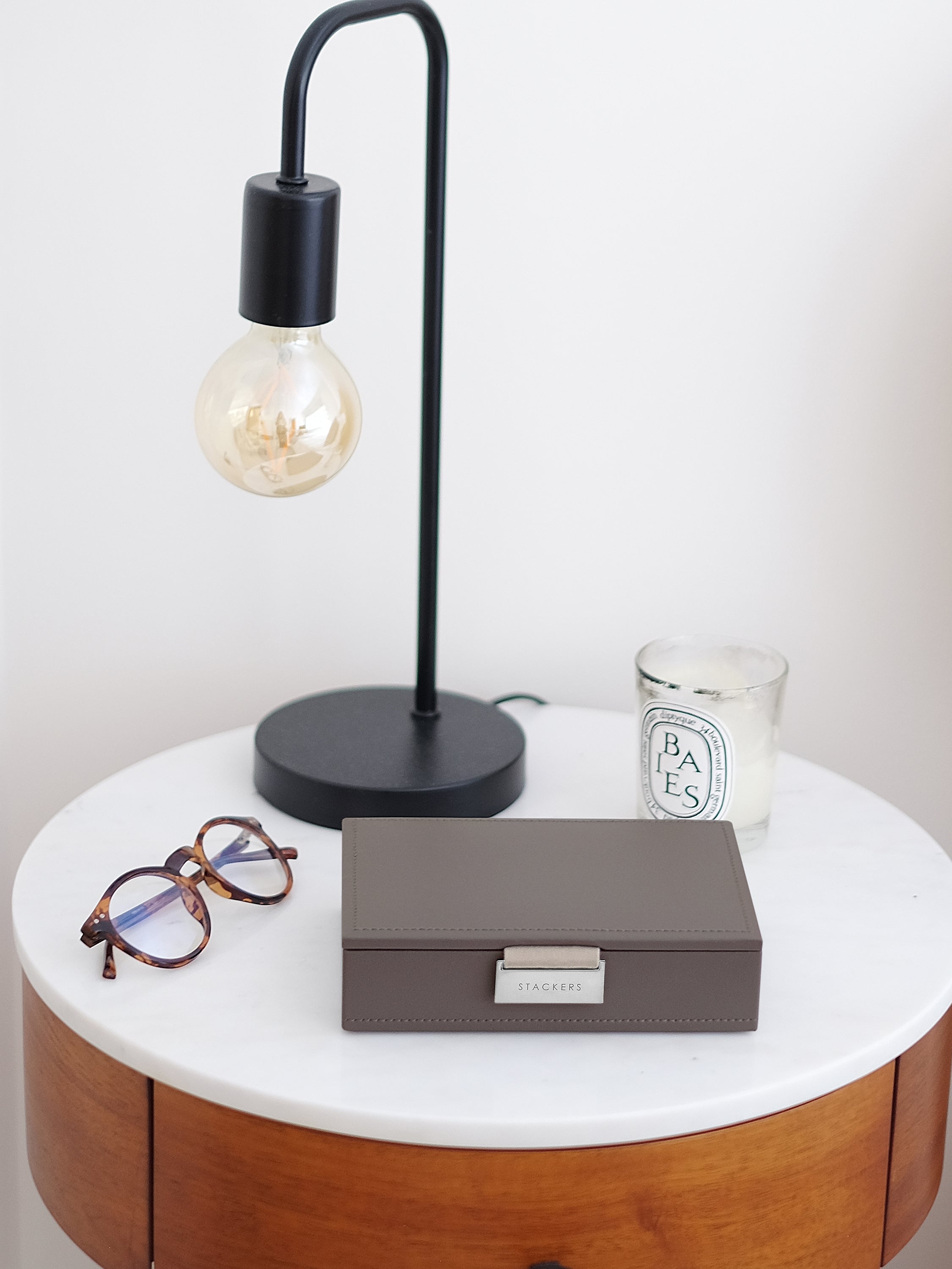 Stackers Couvercle pour Mini Boîte à Bijoux Marron Doux