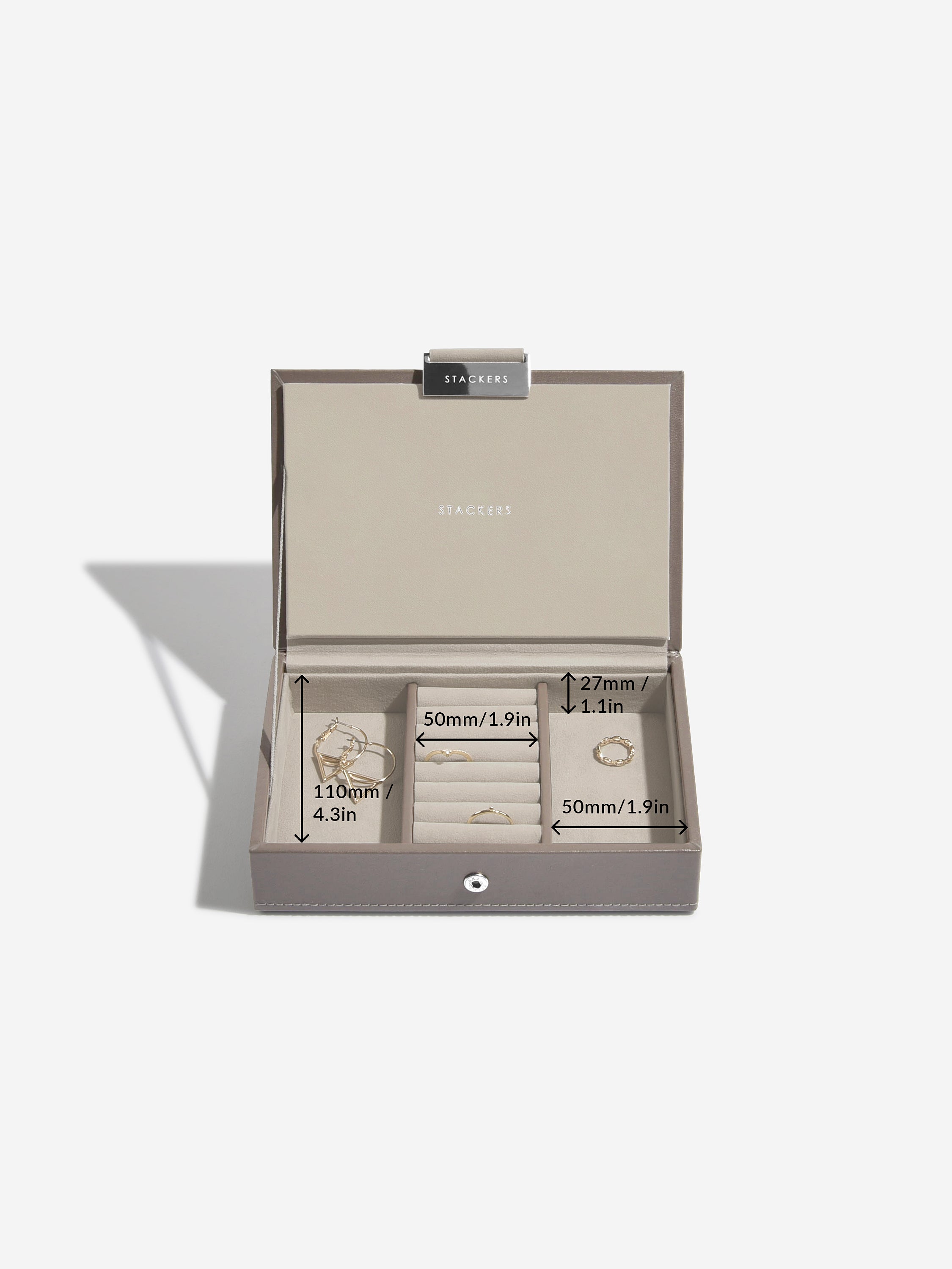 Stackers Couvercle pour Mini Boîte à Bijoux Marron Doux