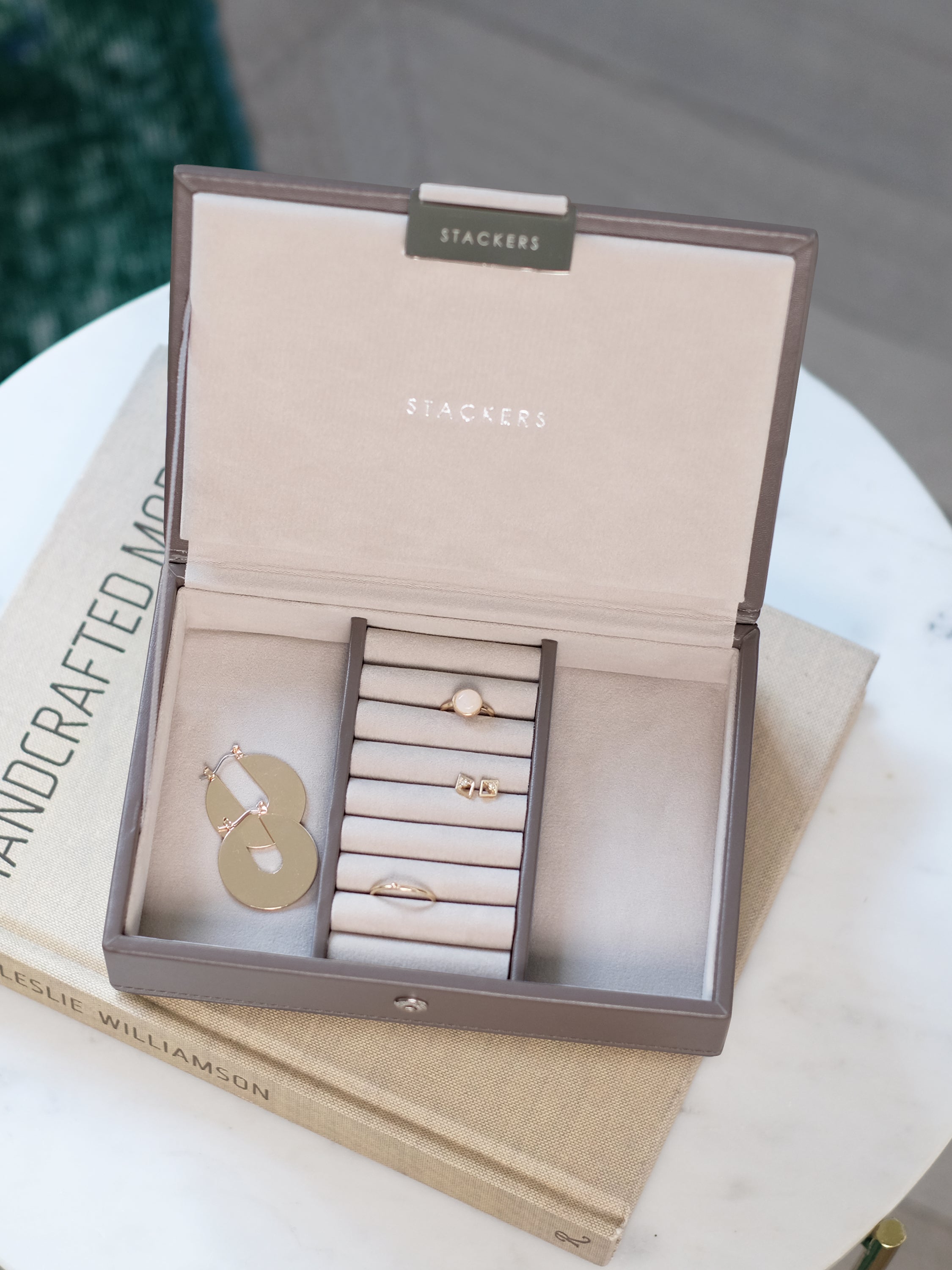 Stackers Couvercle pour Mini Boîte à Bijoux Marron Doux