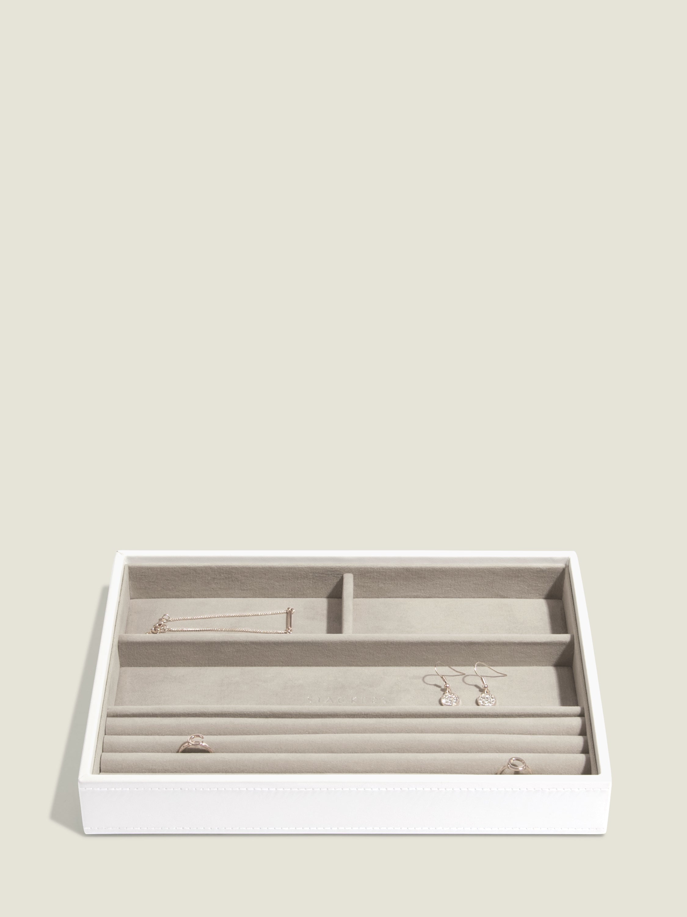 Stackers Ring & Bracelet Layer for Classic Jewellery Box White