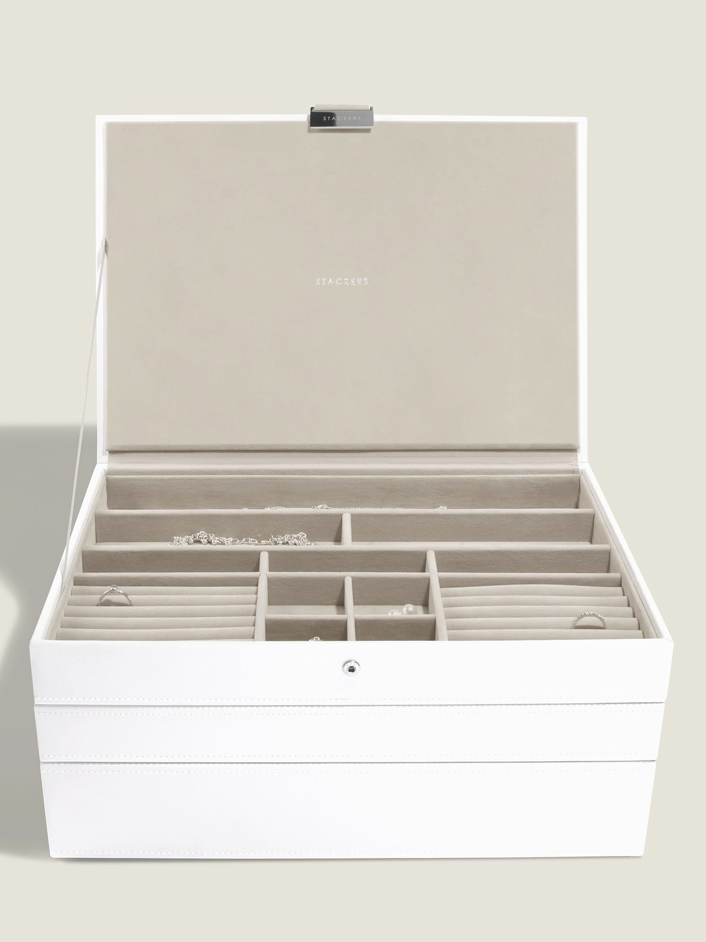Stackers XL Juwelendoos set van 3 Wit