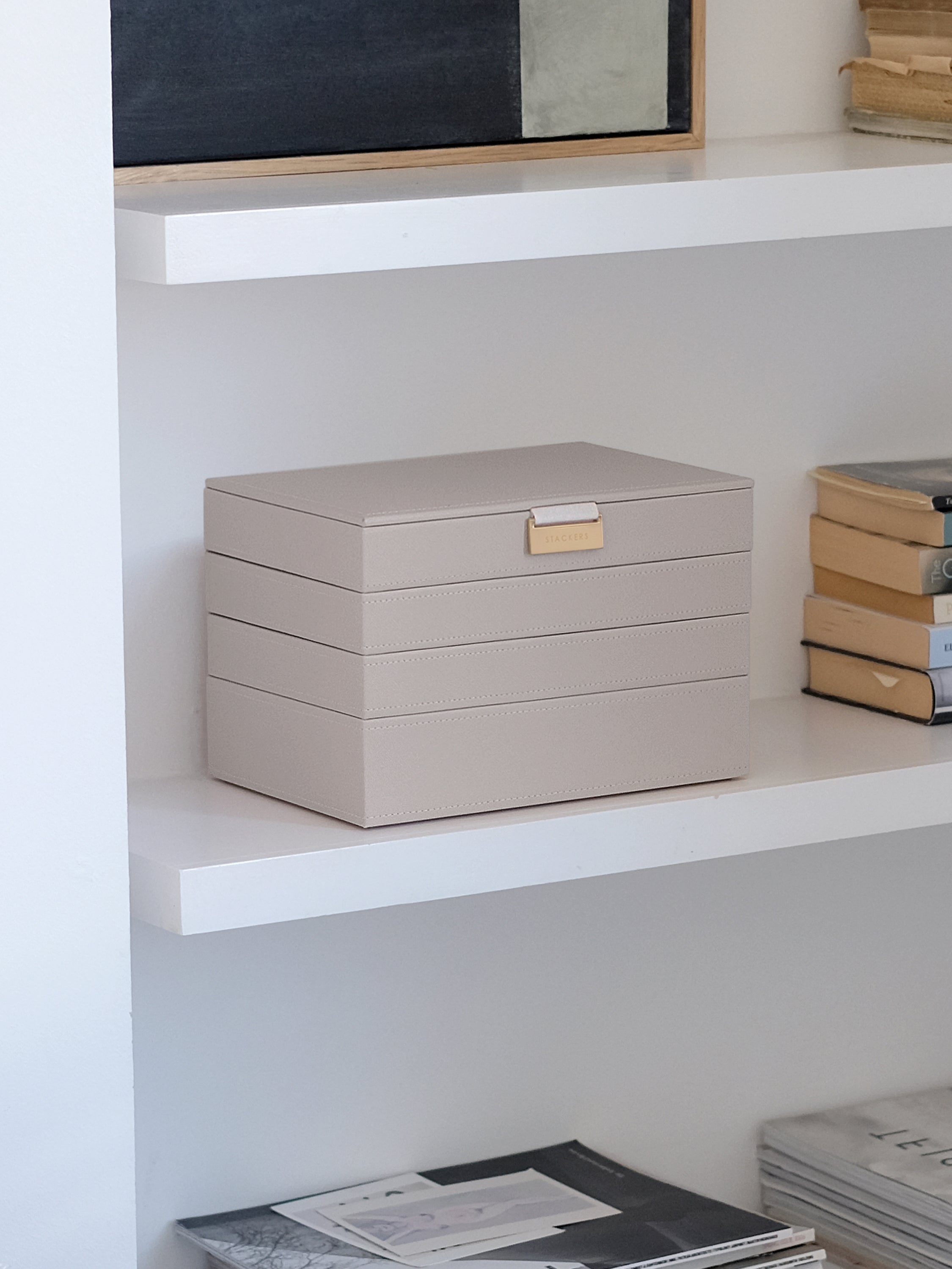 Stackers Classic Jewellery Box Set of 4 Taupe