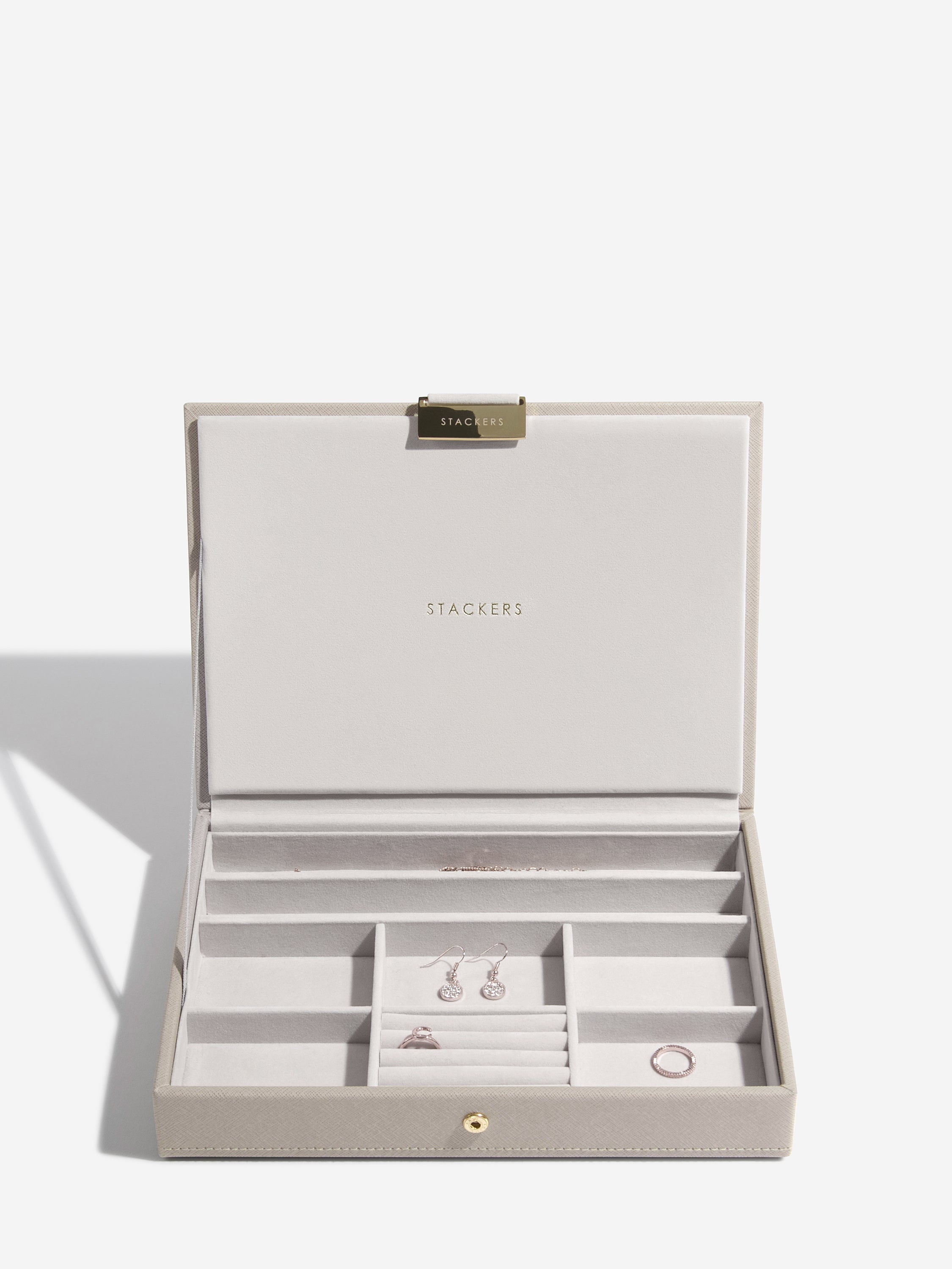 Stackers Classic Jewellery Box Set of 4 Taupe