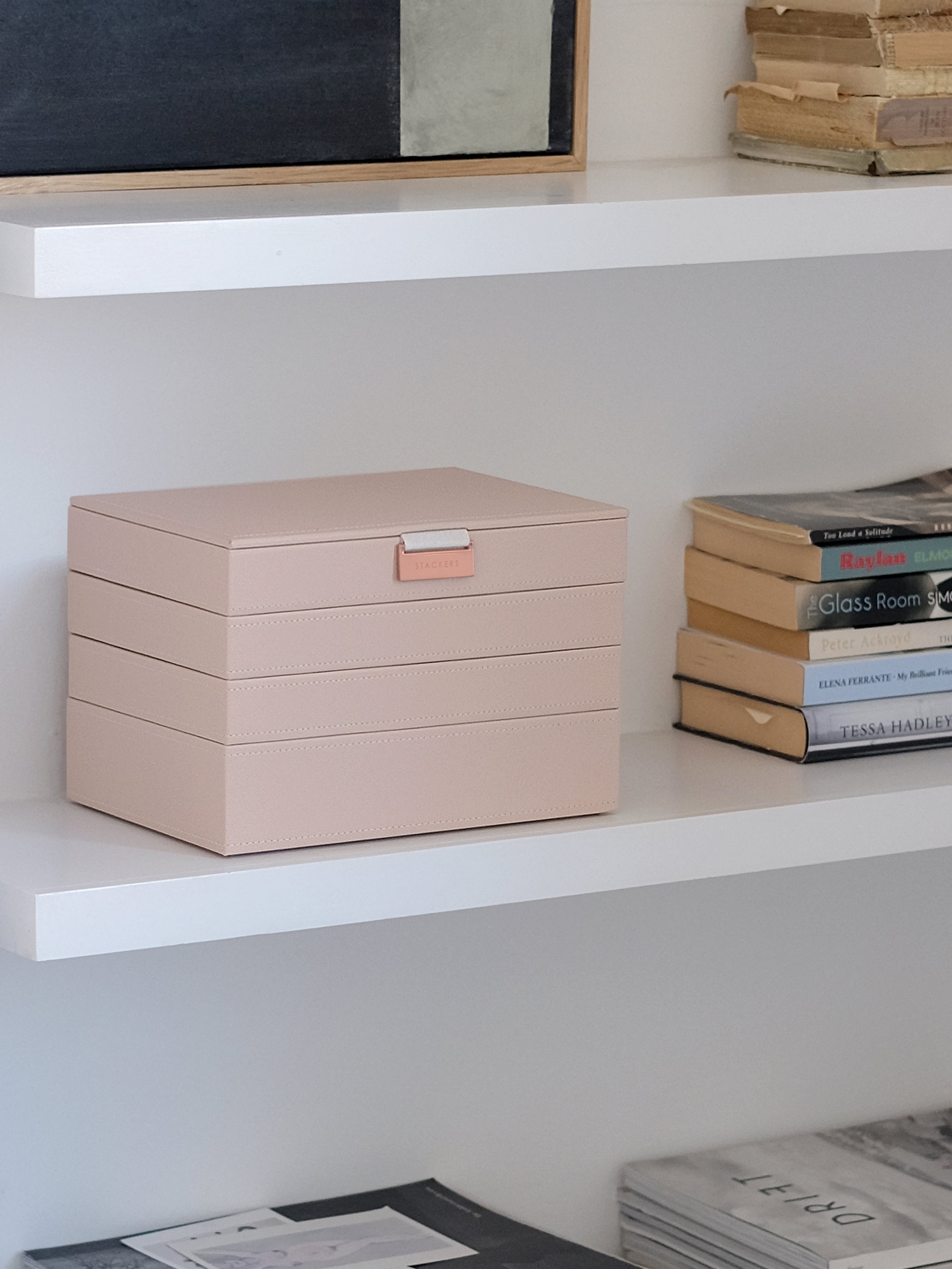 Stackers Classic Boîte à Bijoux Lot de 4 Rose