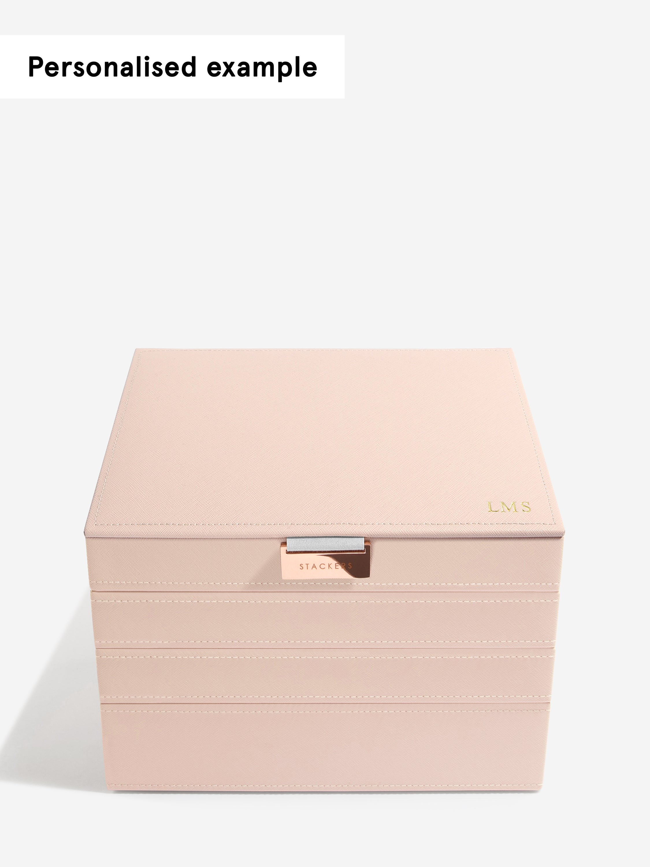 Stackers Classic Boîte à Bijoux Lot de 4 Rose