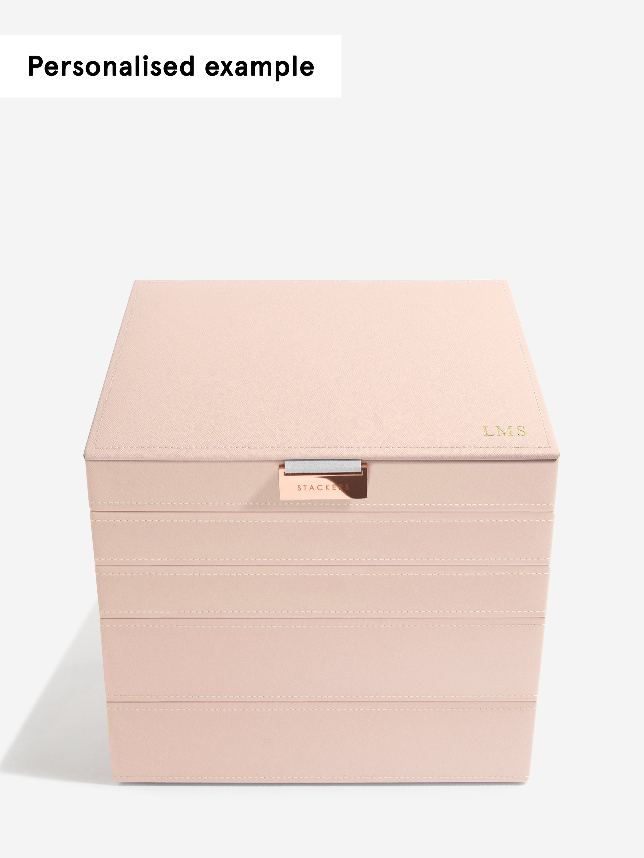 Stackers Classic Boîte à Bijoux Lot de 5 Rose