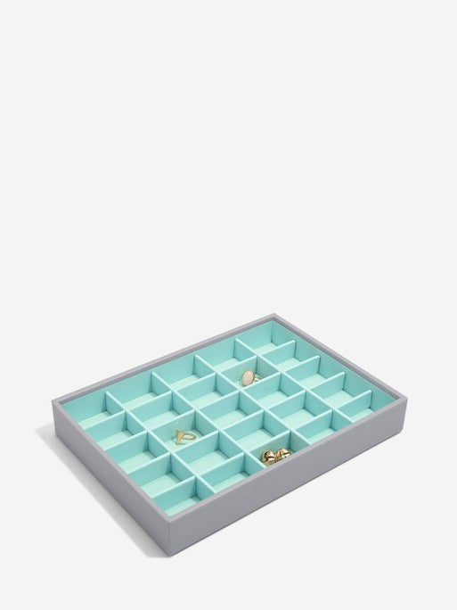 Stackers Small Jewellery Layer for Classic Jewellery Box Grey & Mint