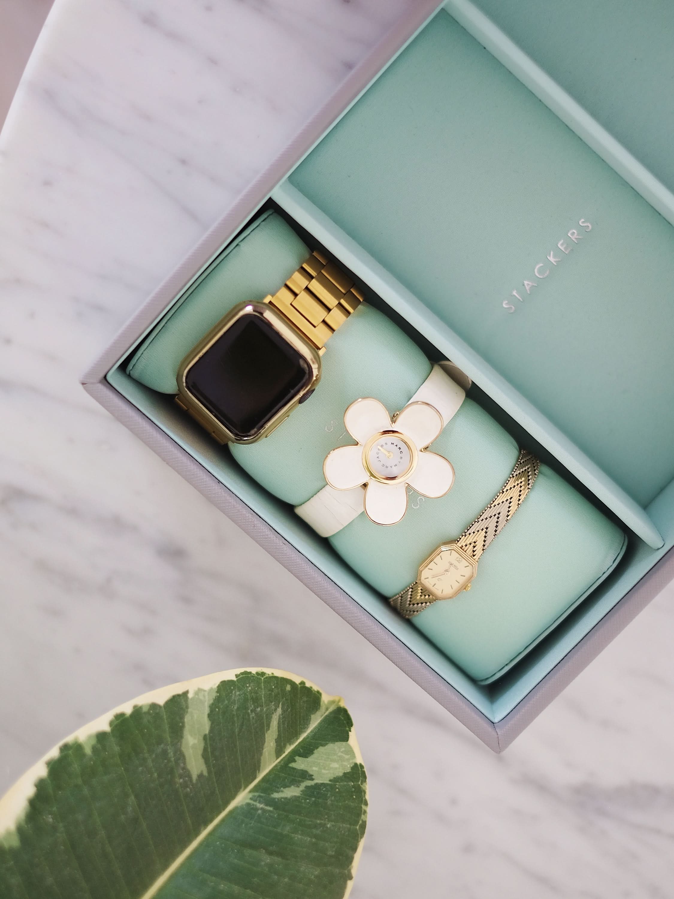 Stackers Watch Pad Grey & Mint