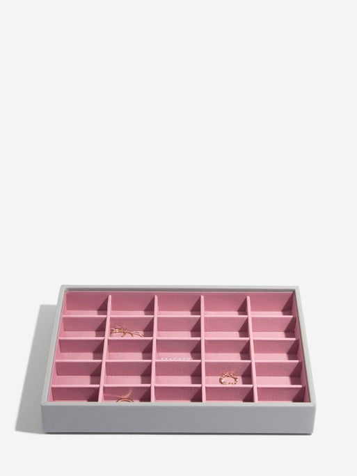 Stackers Klassieke Juwelendoos Set van 3 Grijs & Roze