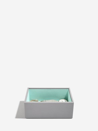 Stackers Mini Boîte à Bijoux Lot de 2 Gris &amp; Menthe