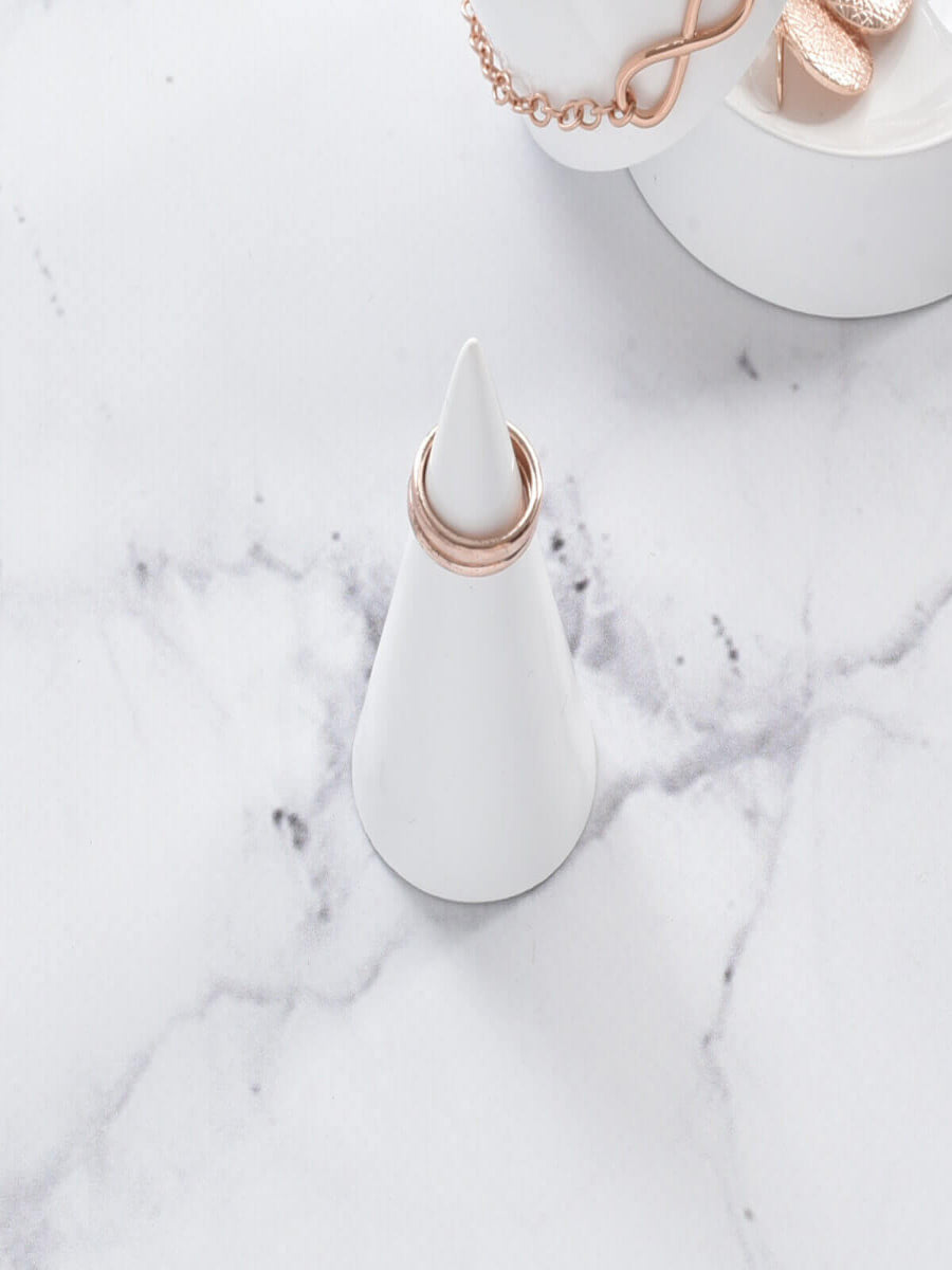 Stackers Small Round Cone White
