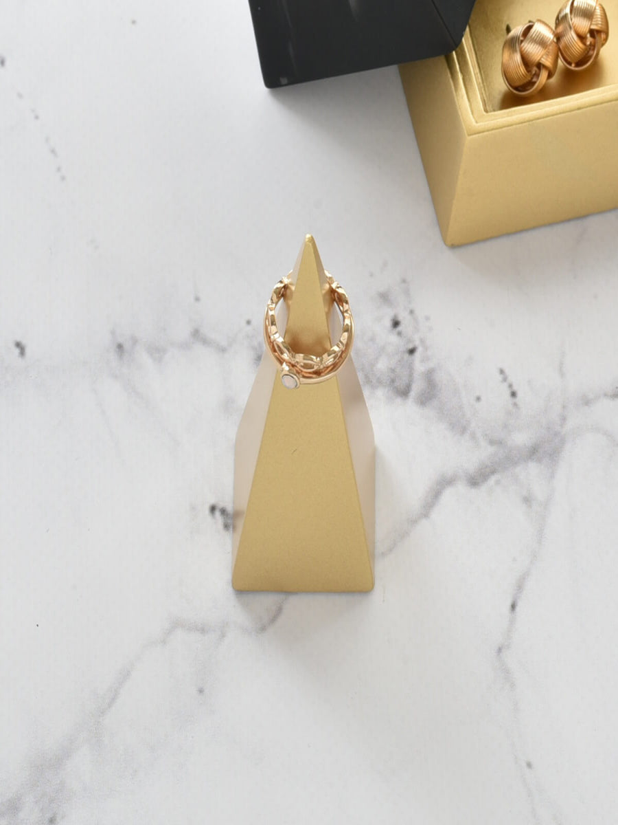 Stackers Small Pyramid Cone Gold