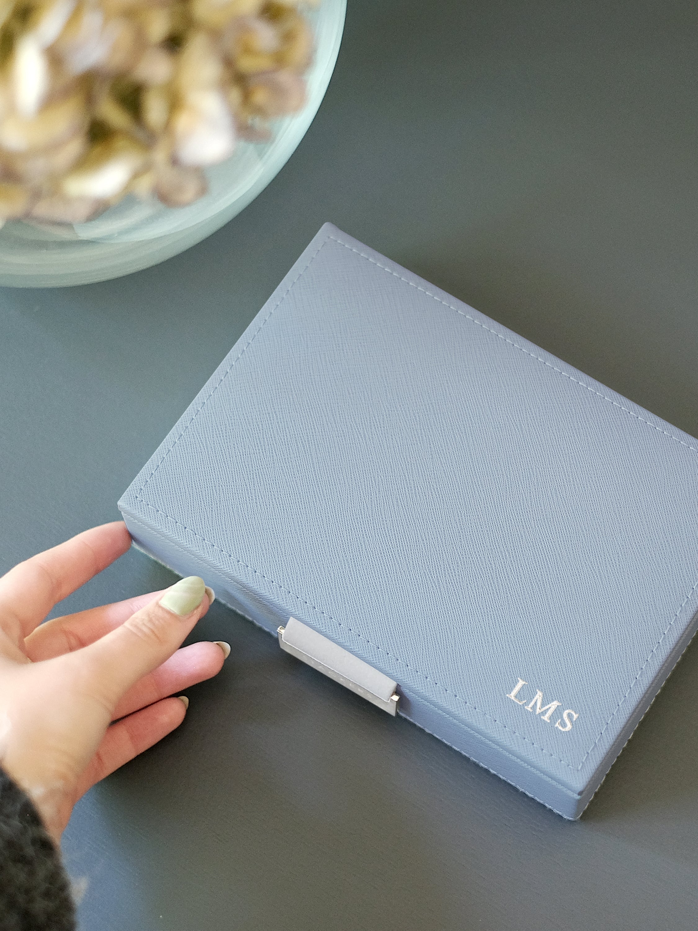 Stackers Couvercle pour Mini Boîte à Bijoux Bleu