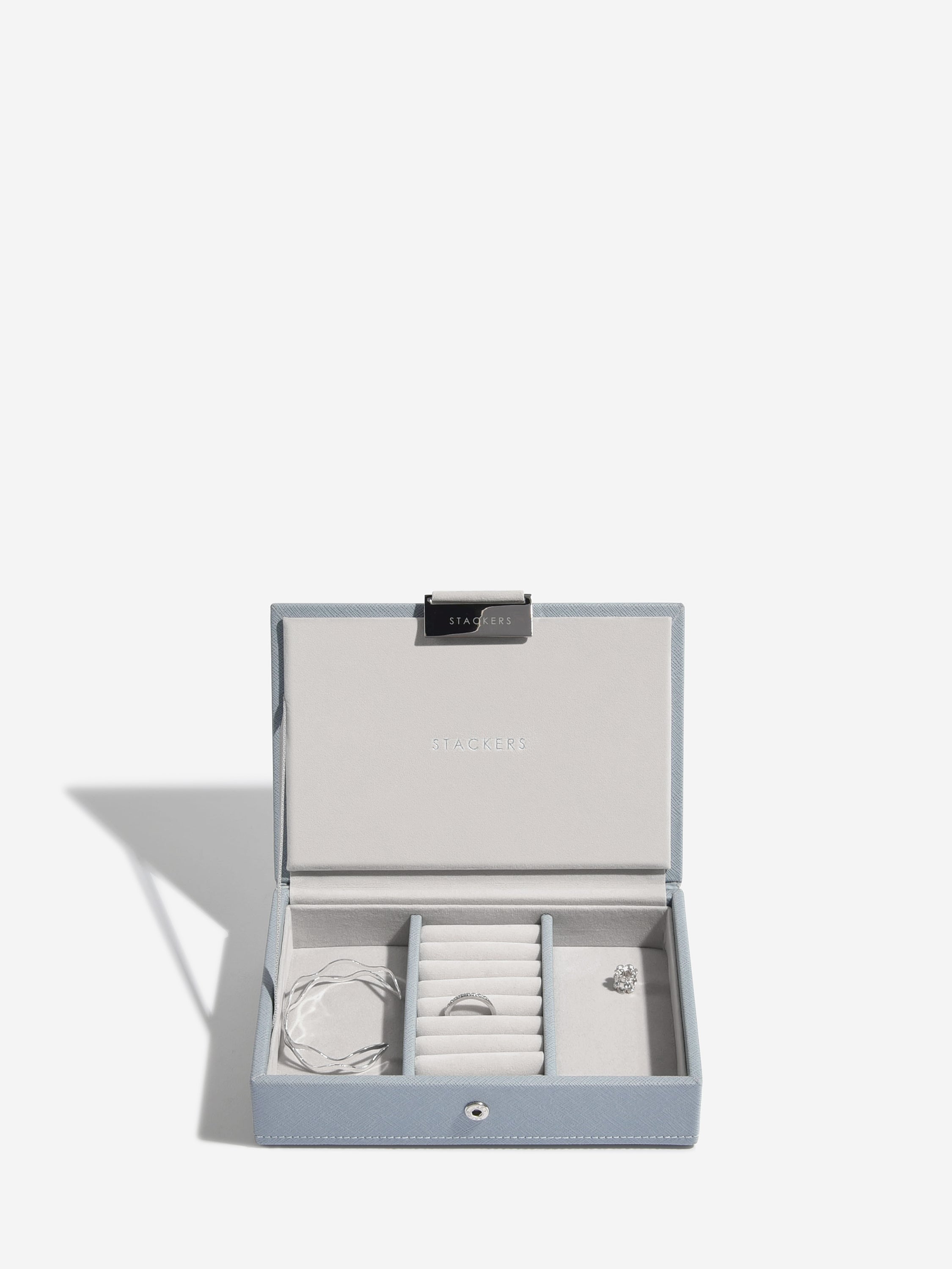 Stackers Lid for Mini Jewellery Box Blue