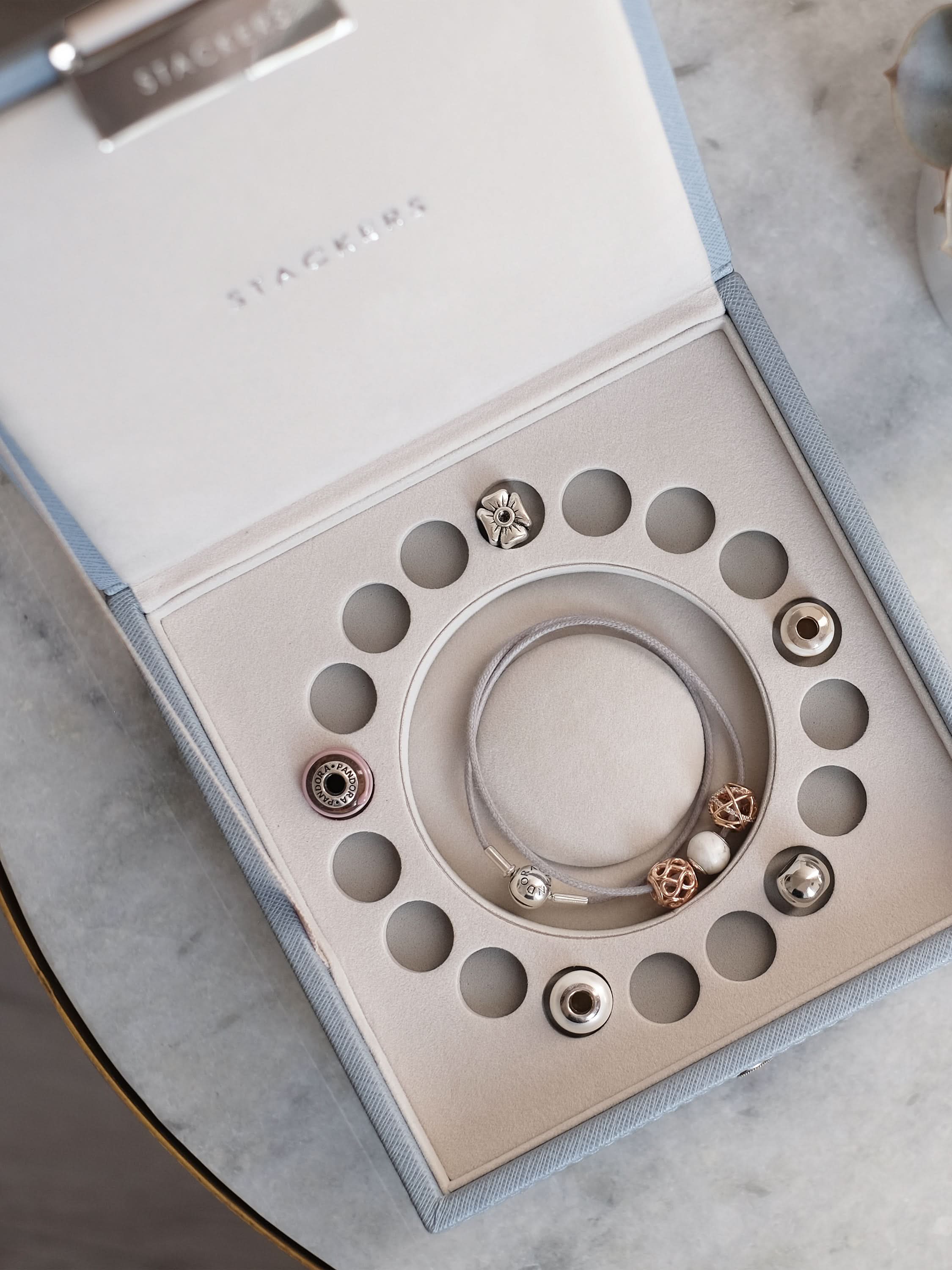 Stackers Charm Jewellery Lid Blue