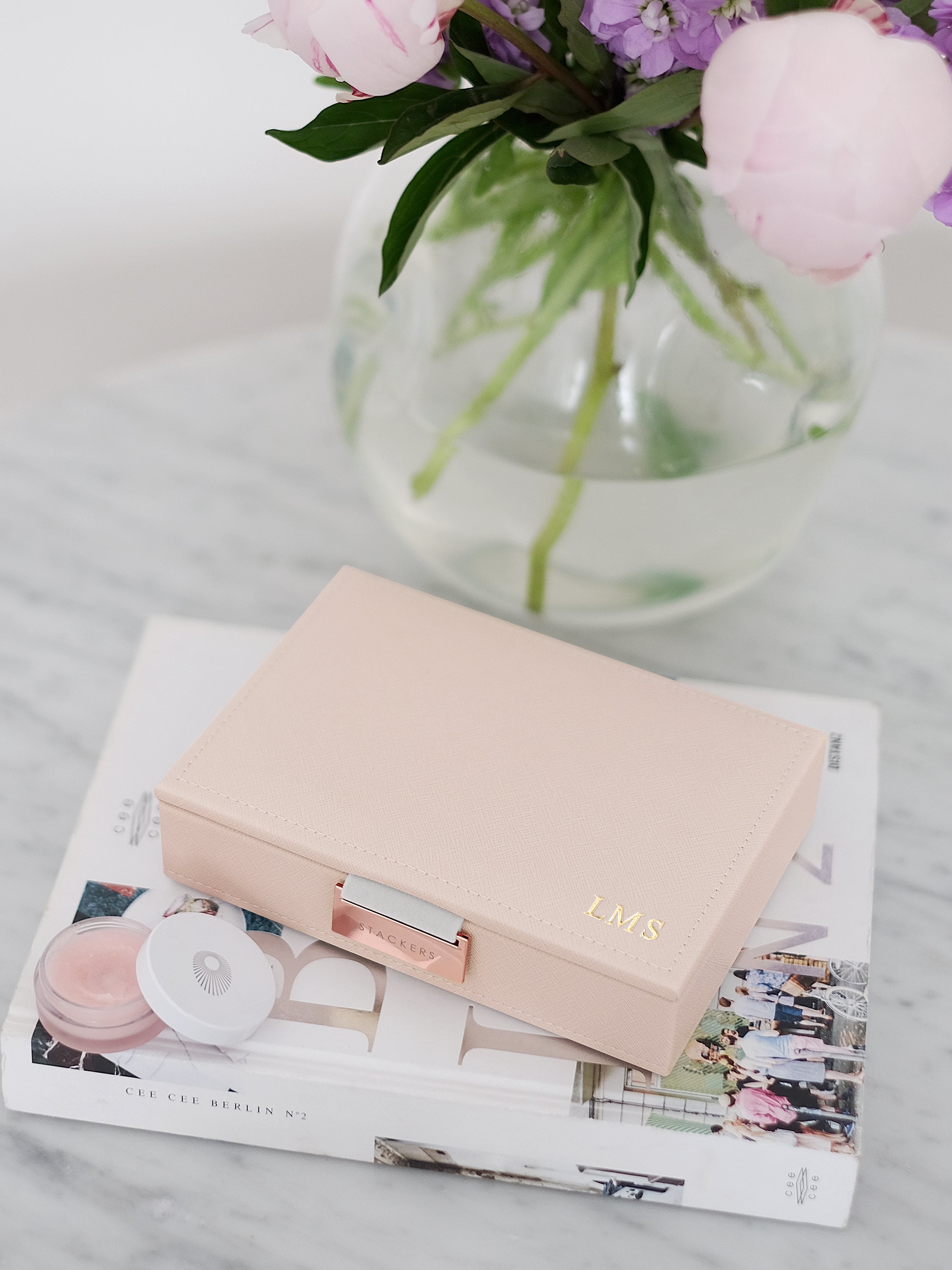 Stackers Couvercle pour Mini Boîte à Bijoux Rose