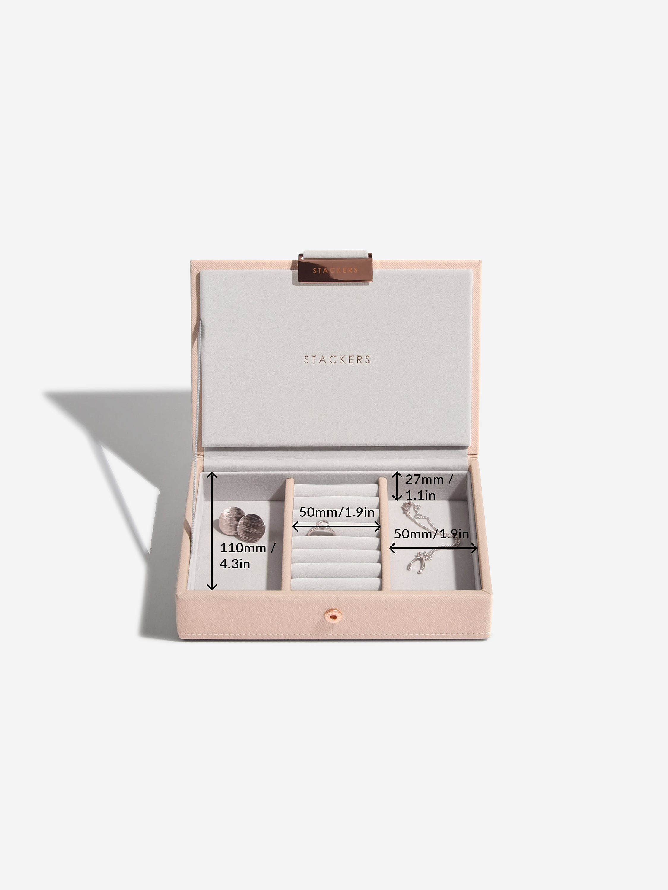 Stackers Couvercle pour Mini Boîte à Bijoux Rose