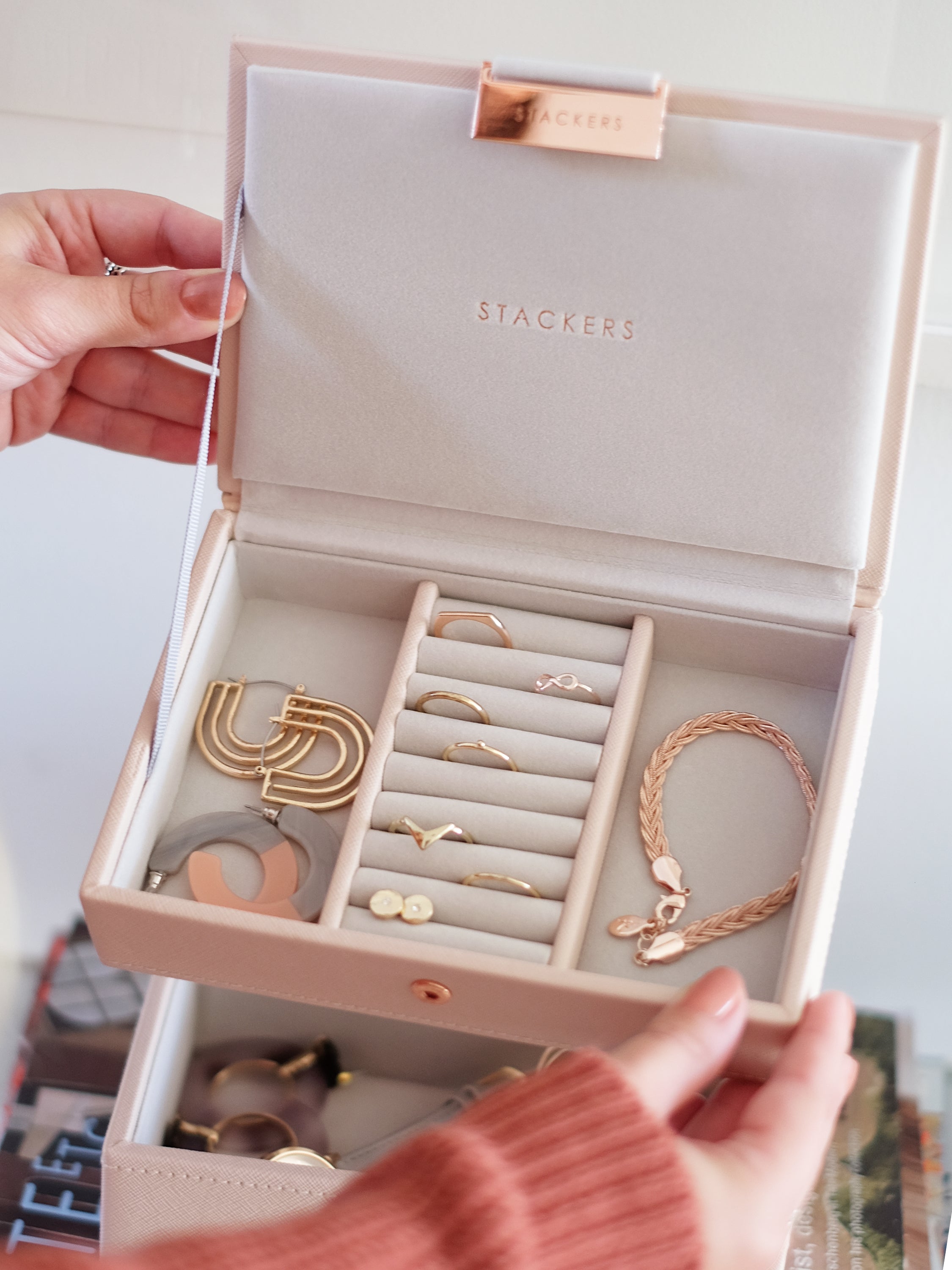 Stackers Couvercle pour Mini Boîte à Bijoux Rose