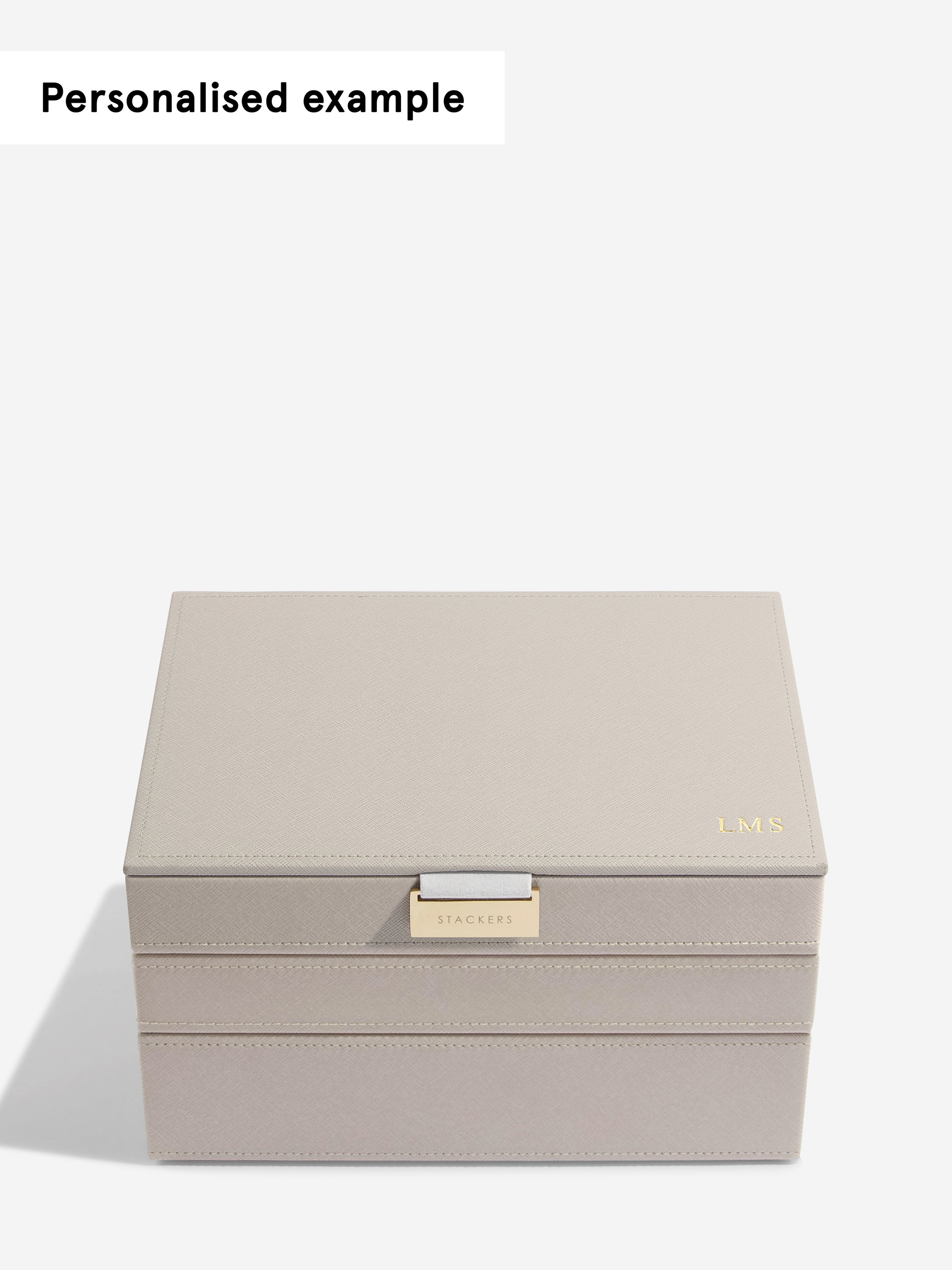 Stackers Classic Boîte à Bijoux Lot de 3 Taupe