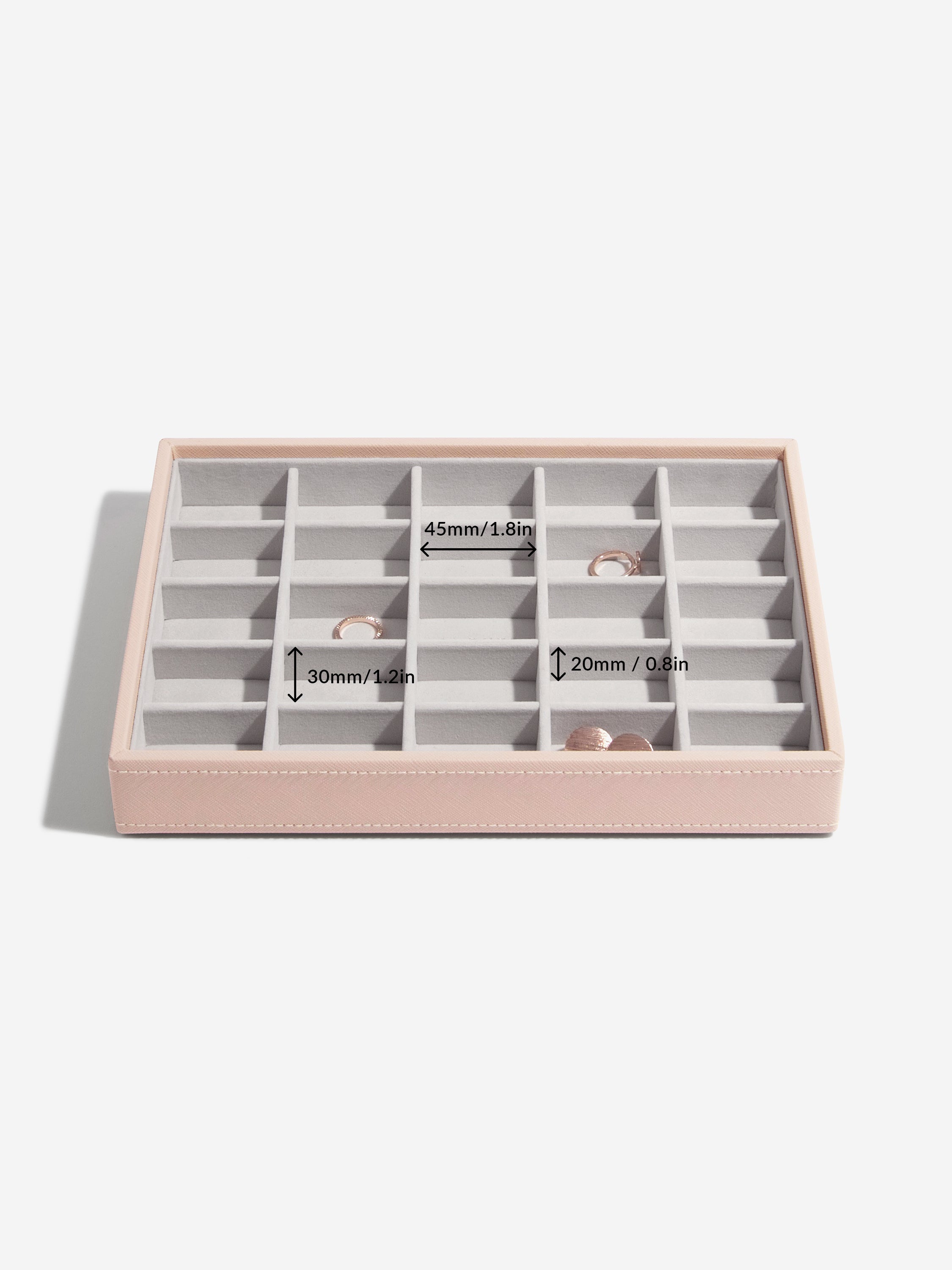 Stackers Classic Boîte à Bijoux Lot de 3 Rose