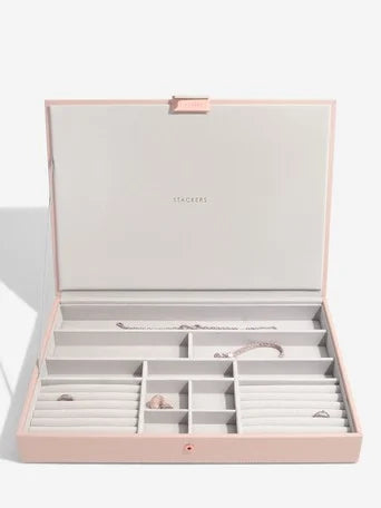 Stackers XL Jewellery Box Set of 3 Pink