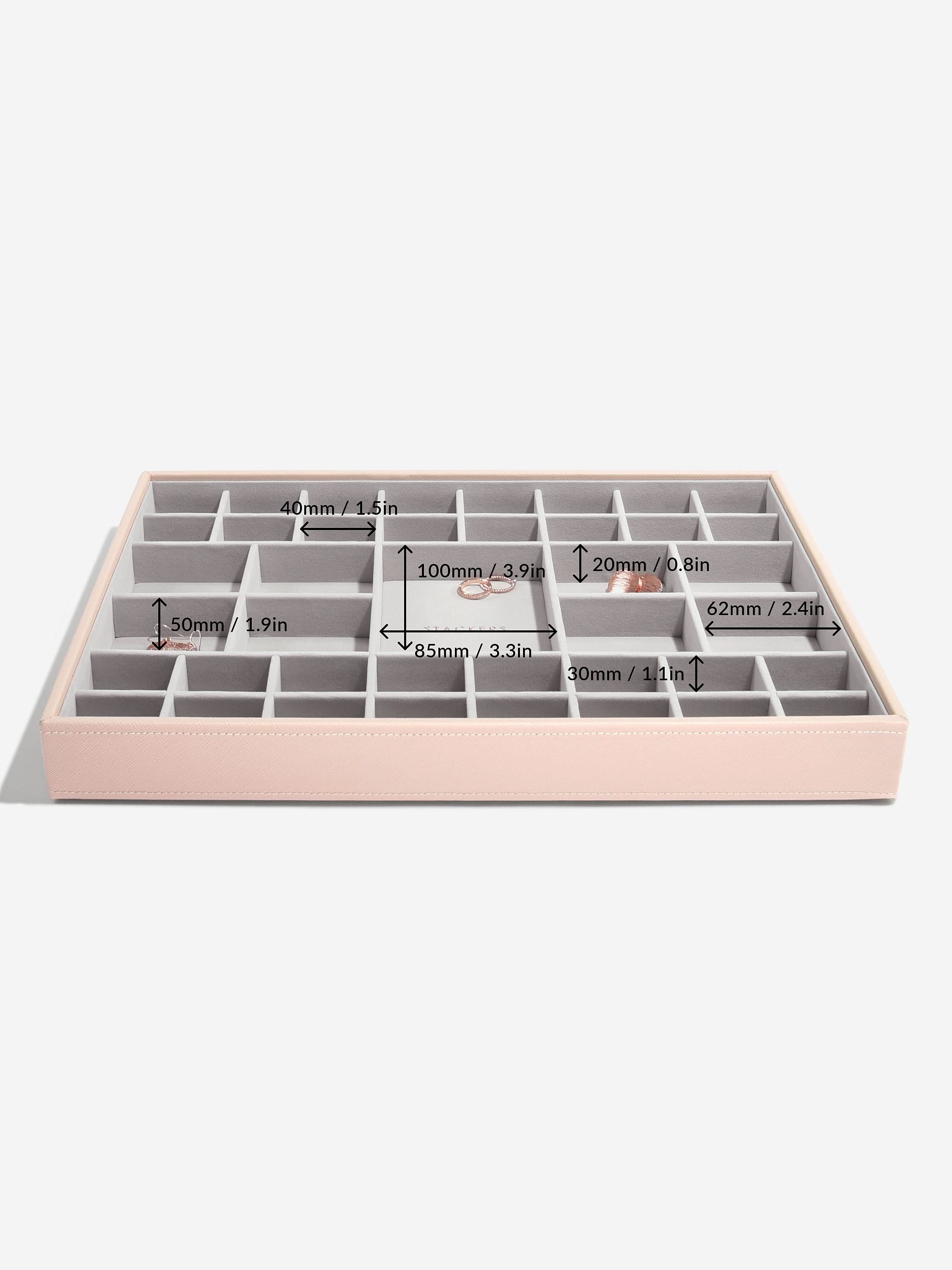 Stackers XL Juwelendoos set van 3 Roze - Mystackers