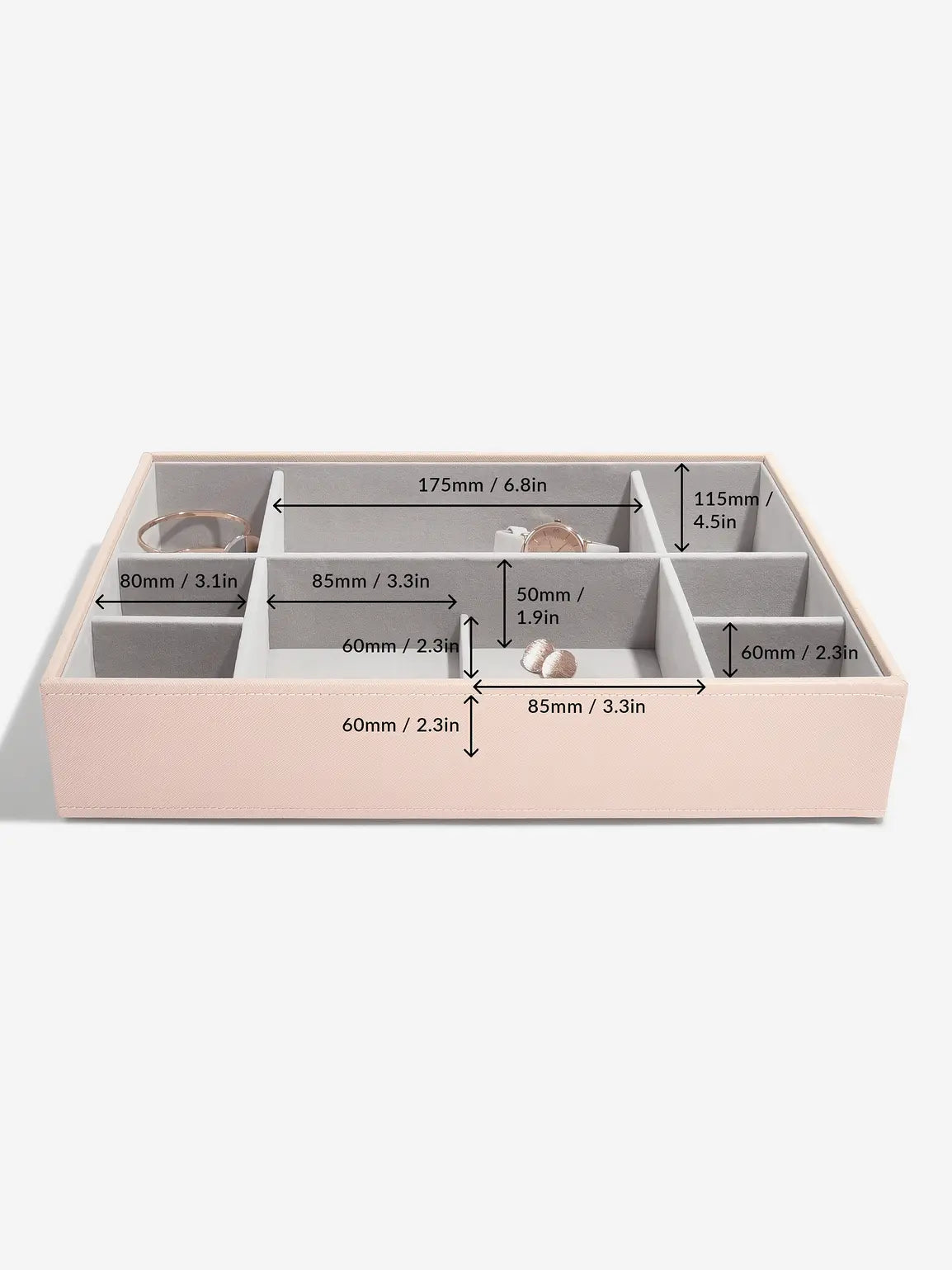 Stackers XL Jewellery Box Set of 3 Pink