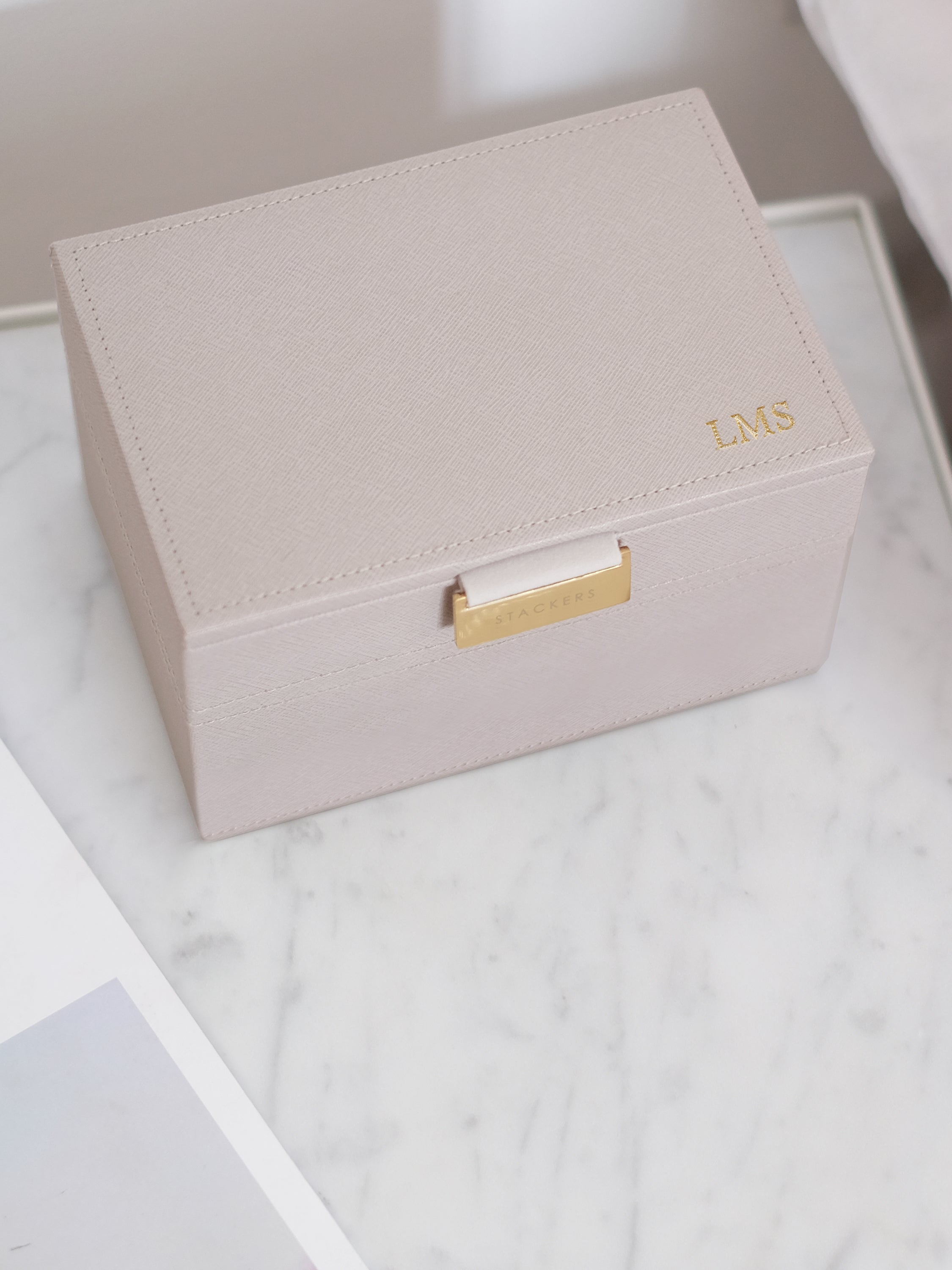 Stackers Mini Boîte à Bijoux Lot de 2 Taupe