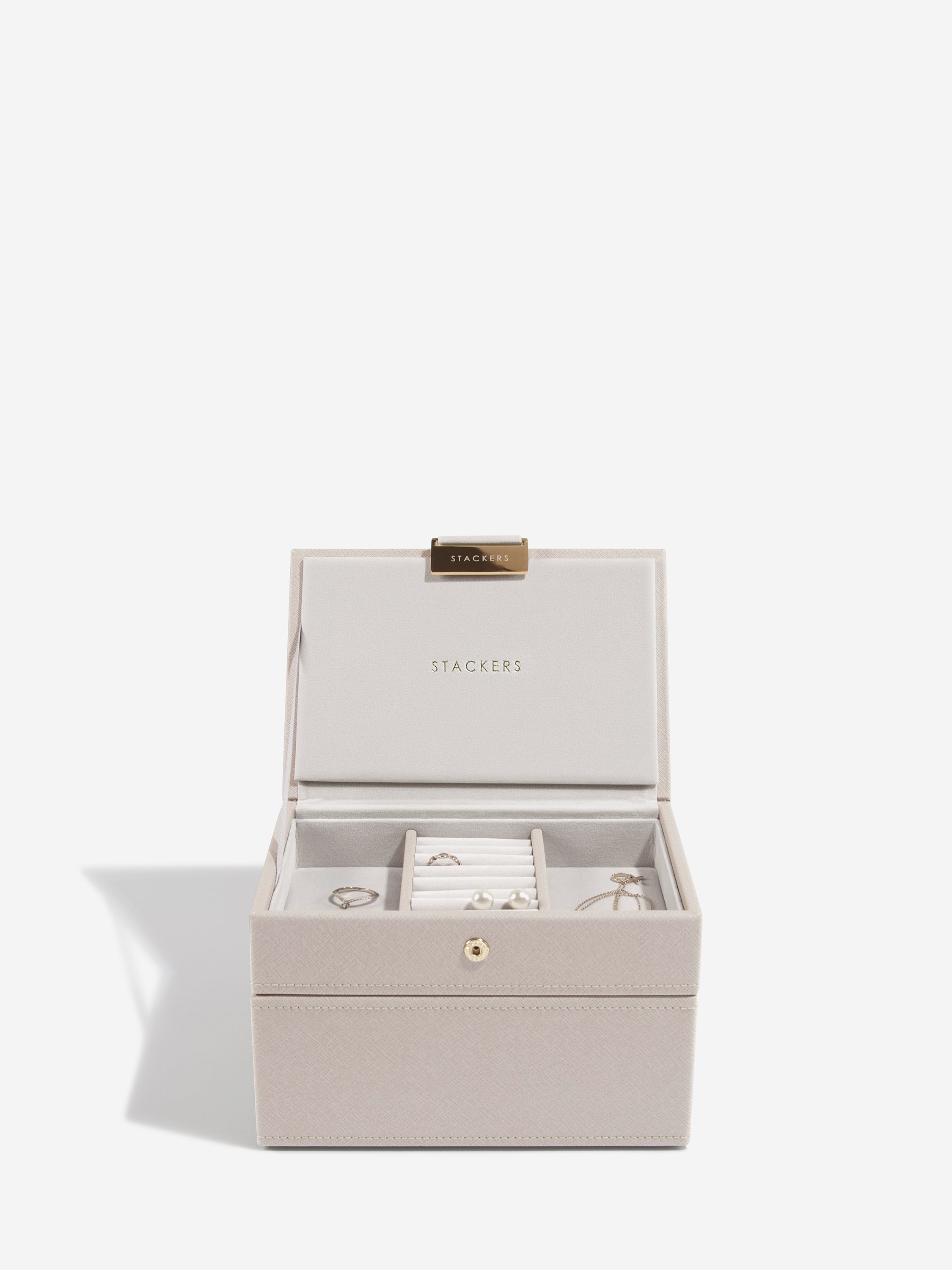 Stackers Mini Boîte à Bijoux Lot de 2 Taupe