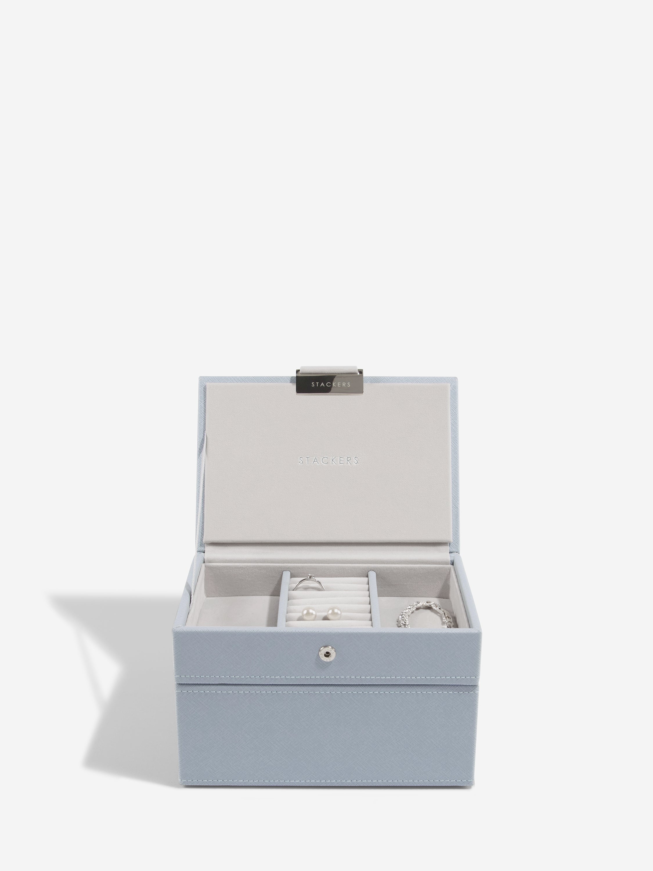Stackers Mini Jewellery Box Set of 2 Blue