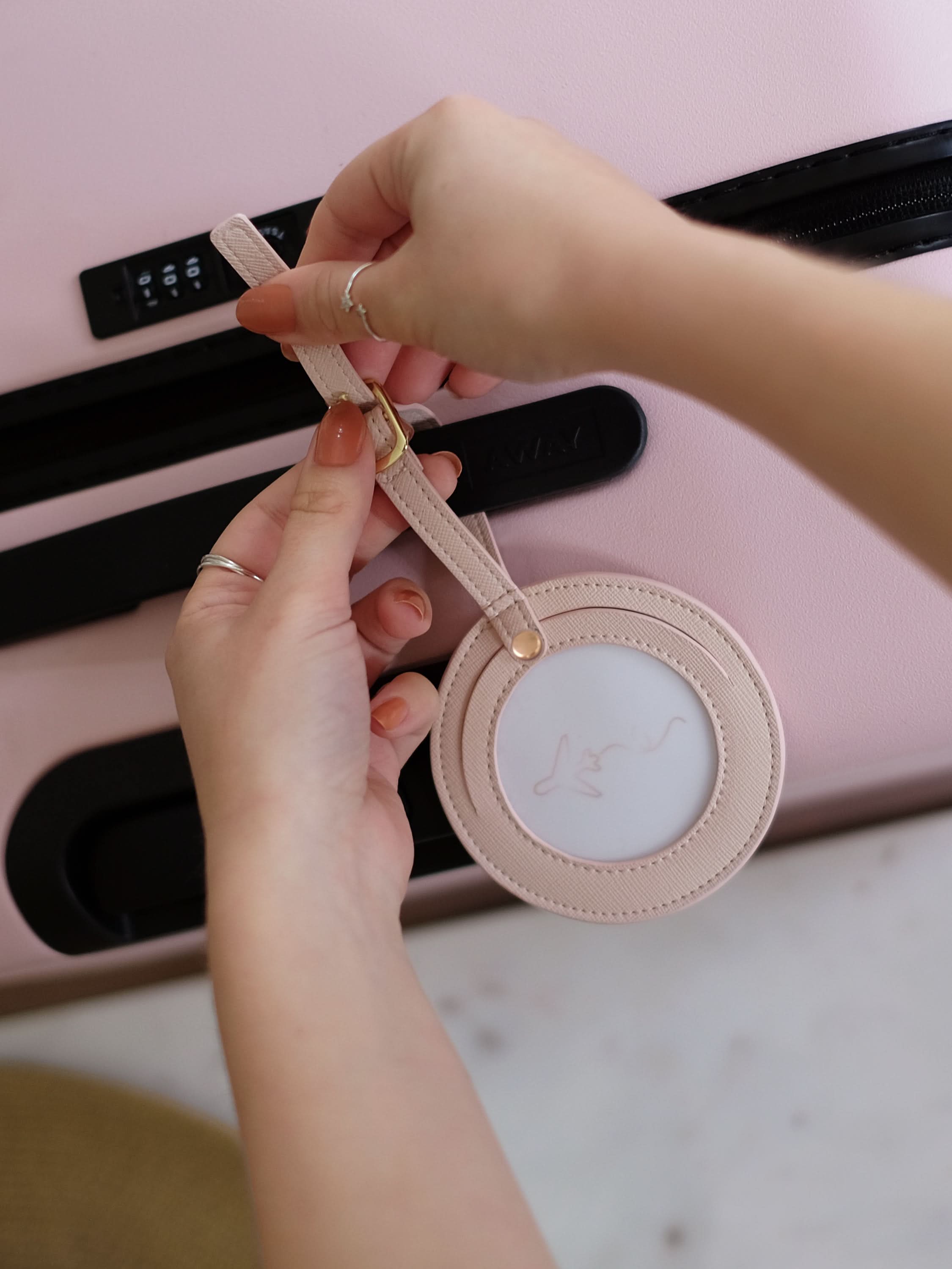 Stackers Luggage Tag Pink