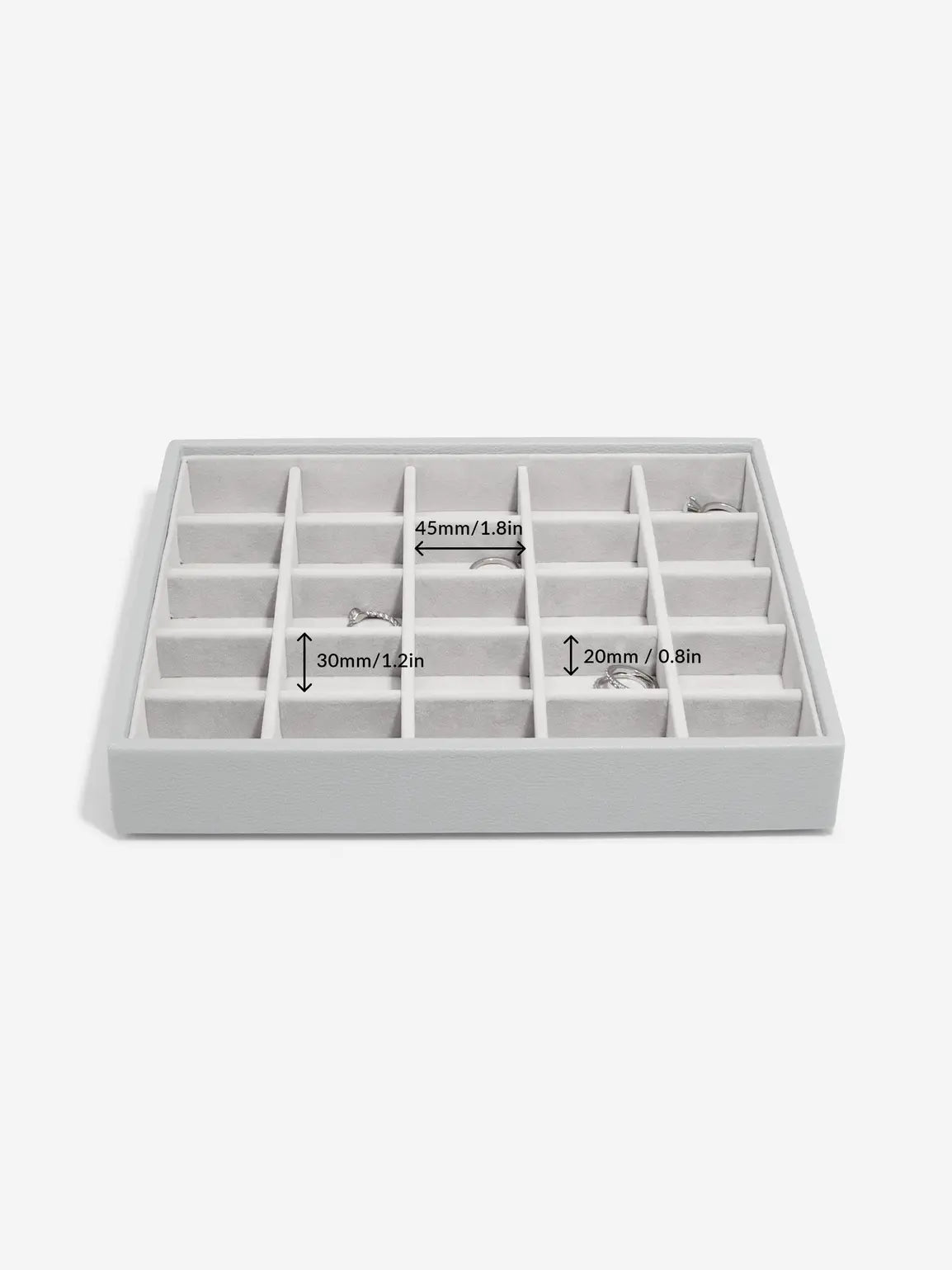 Stackers Small Jewellery Layer for Classic Jewellery Box Grey