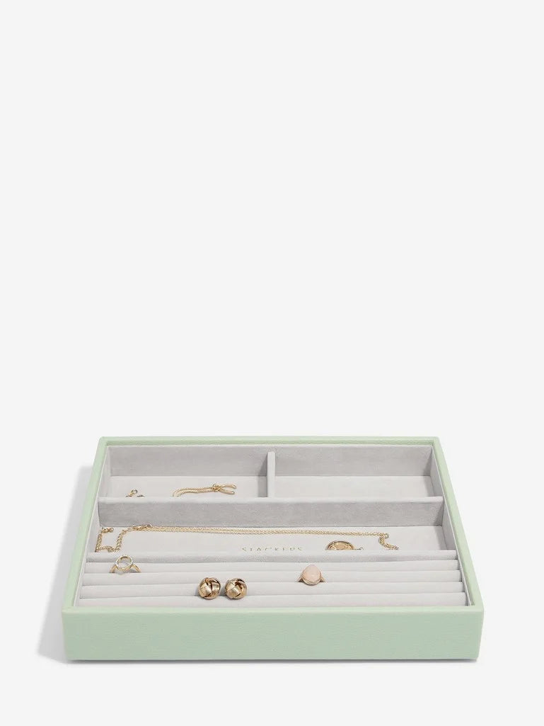 Stackers Classic Boîte à Bijoux Lot de 4 Vert Sauge